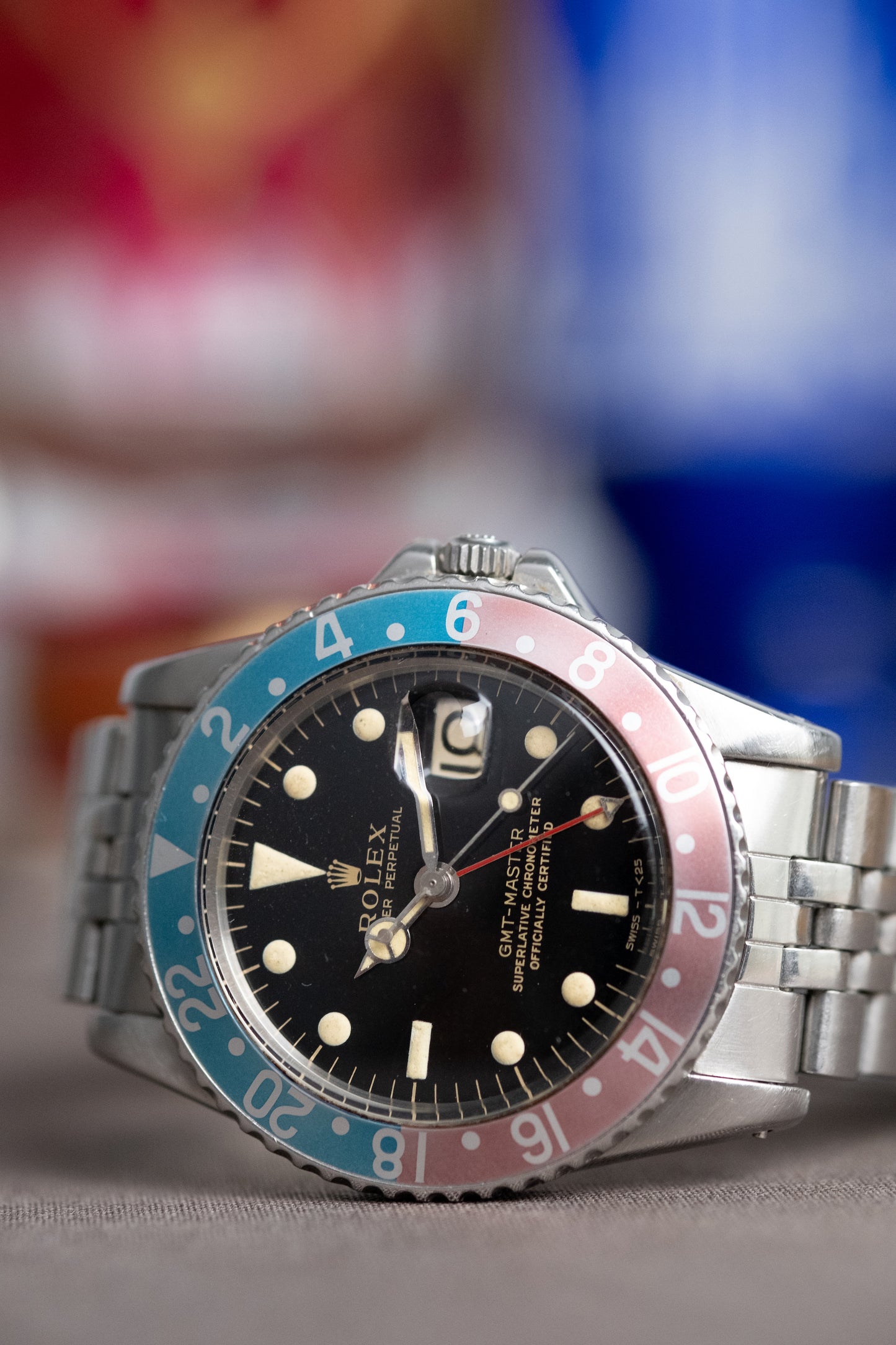 ROLEX GMT Master Ref. 1675 Gilt Gloss Mirror Dial Full Set (1966)
