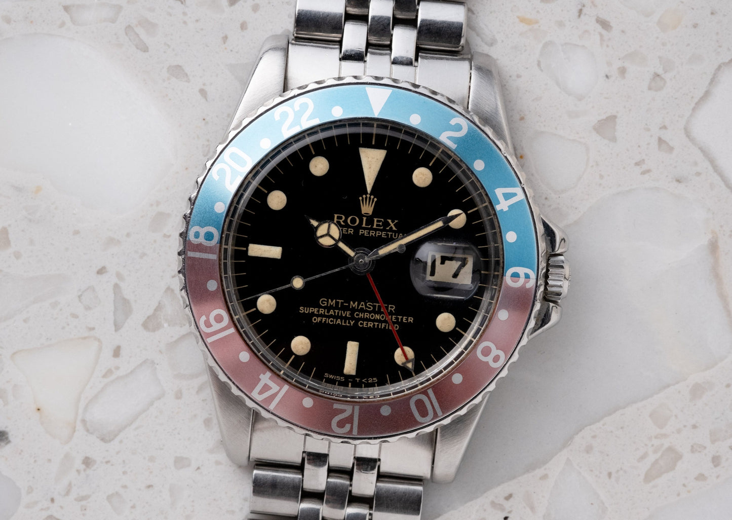 ROLEX GMT Master Ref. 1675 Gilt Gloss Mirror Dial Full Set (1966)