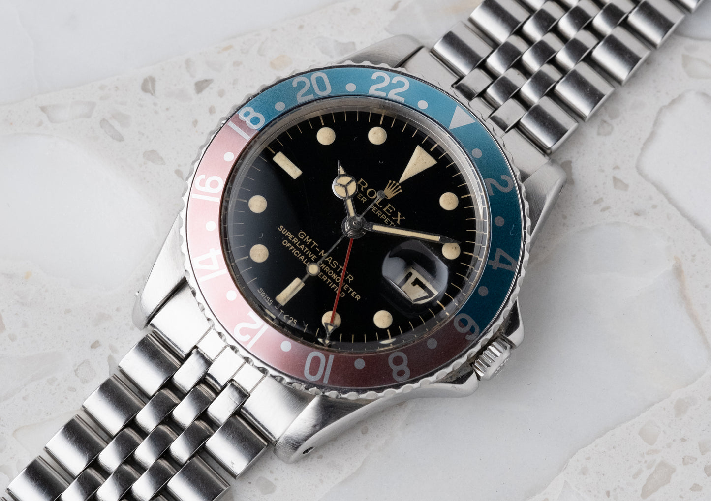 ROLEX GMT Master Ref. 1675 Gilt Gloss Mirror Dial Full Set (1966)
