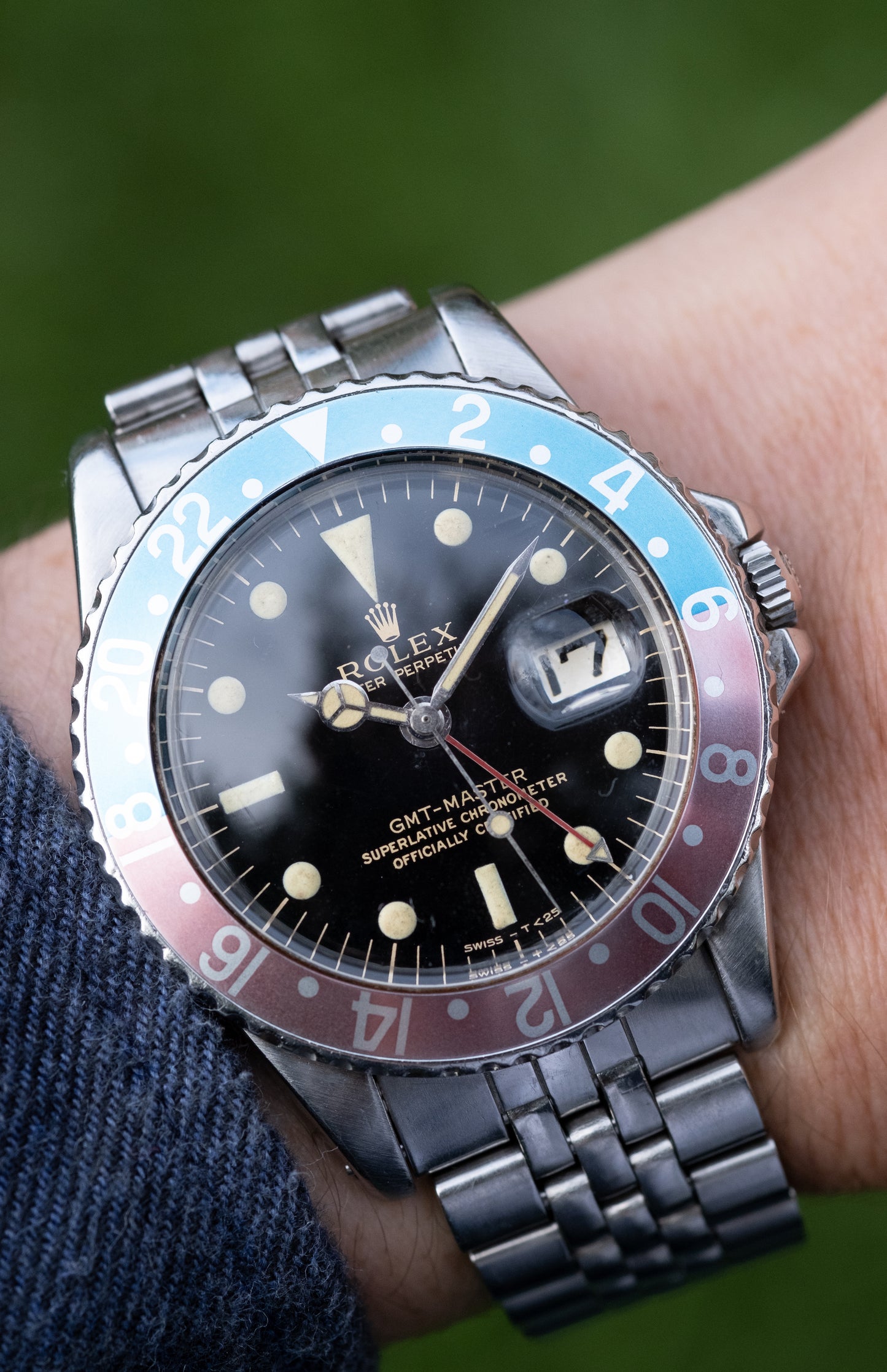 ROLEX GMT Master Ref. 1675 Gilt Gloss Mirror Dial Full Set (1966)