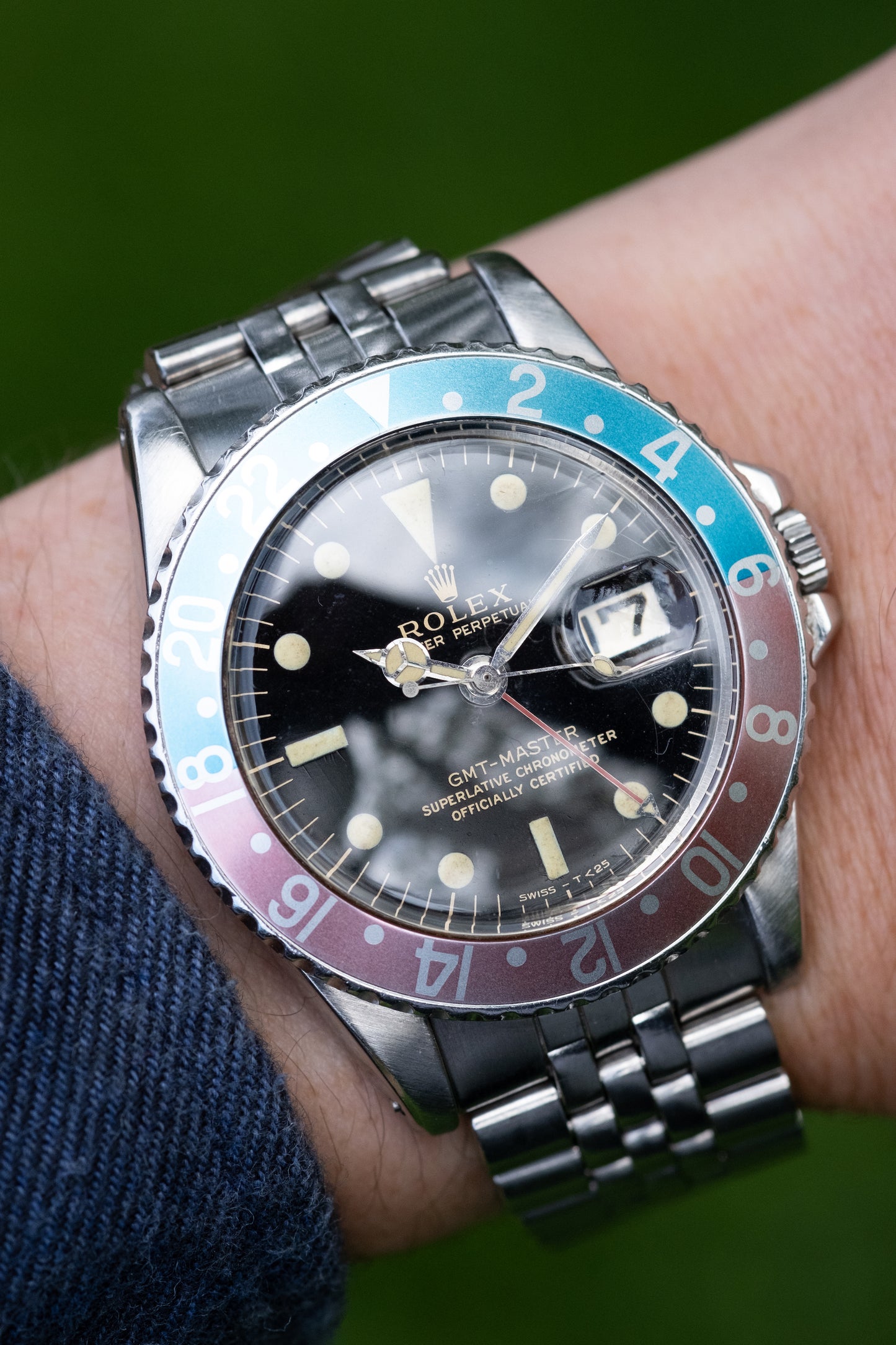 ROLEX GMT Master Ref. 1675 Gilt Gloss Mirror Dial Full Set (1966)