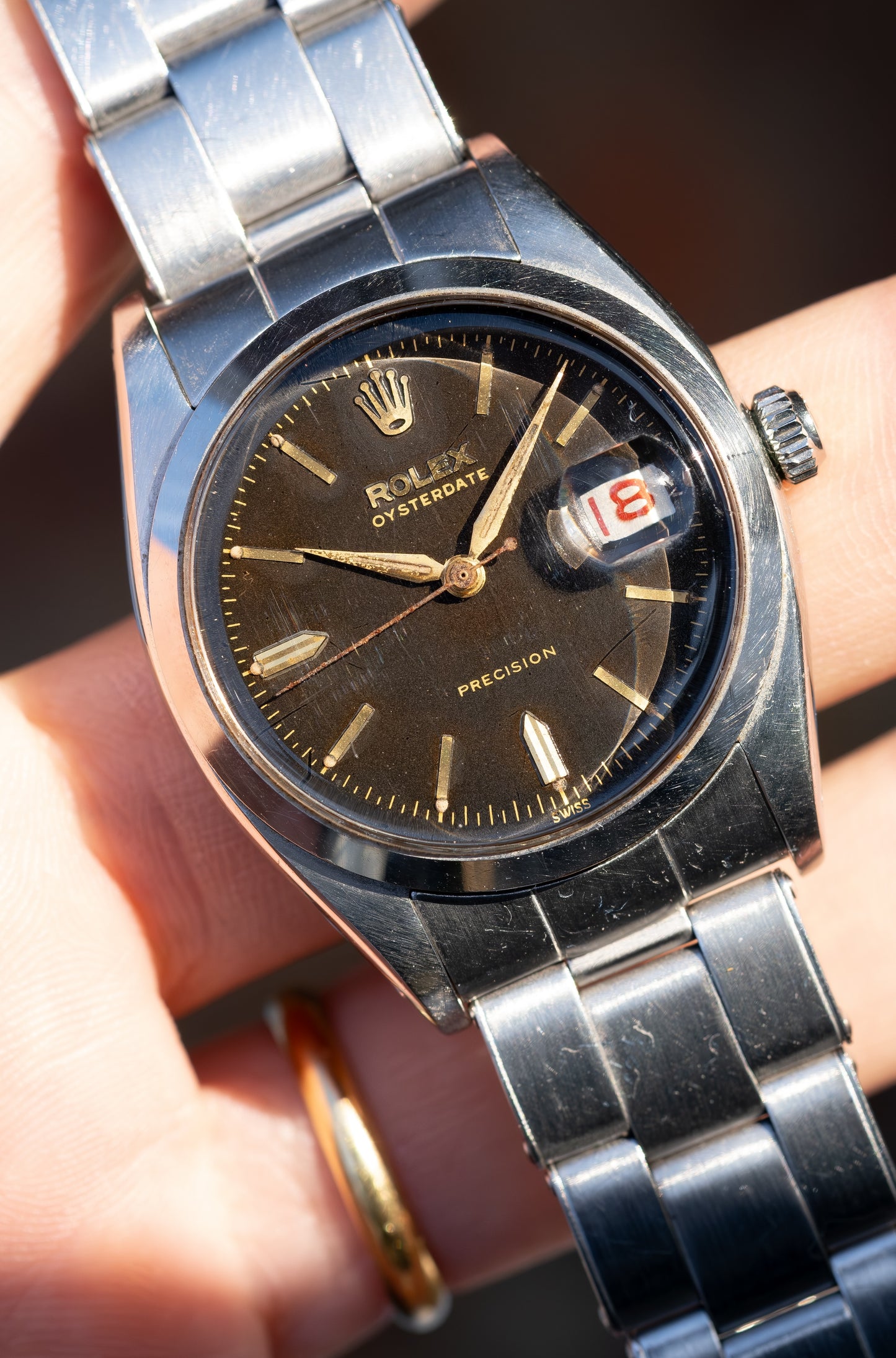 ROLEX Oysterdate Precision Reference 6494 Tropical Dial (1958)