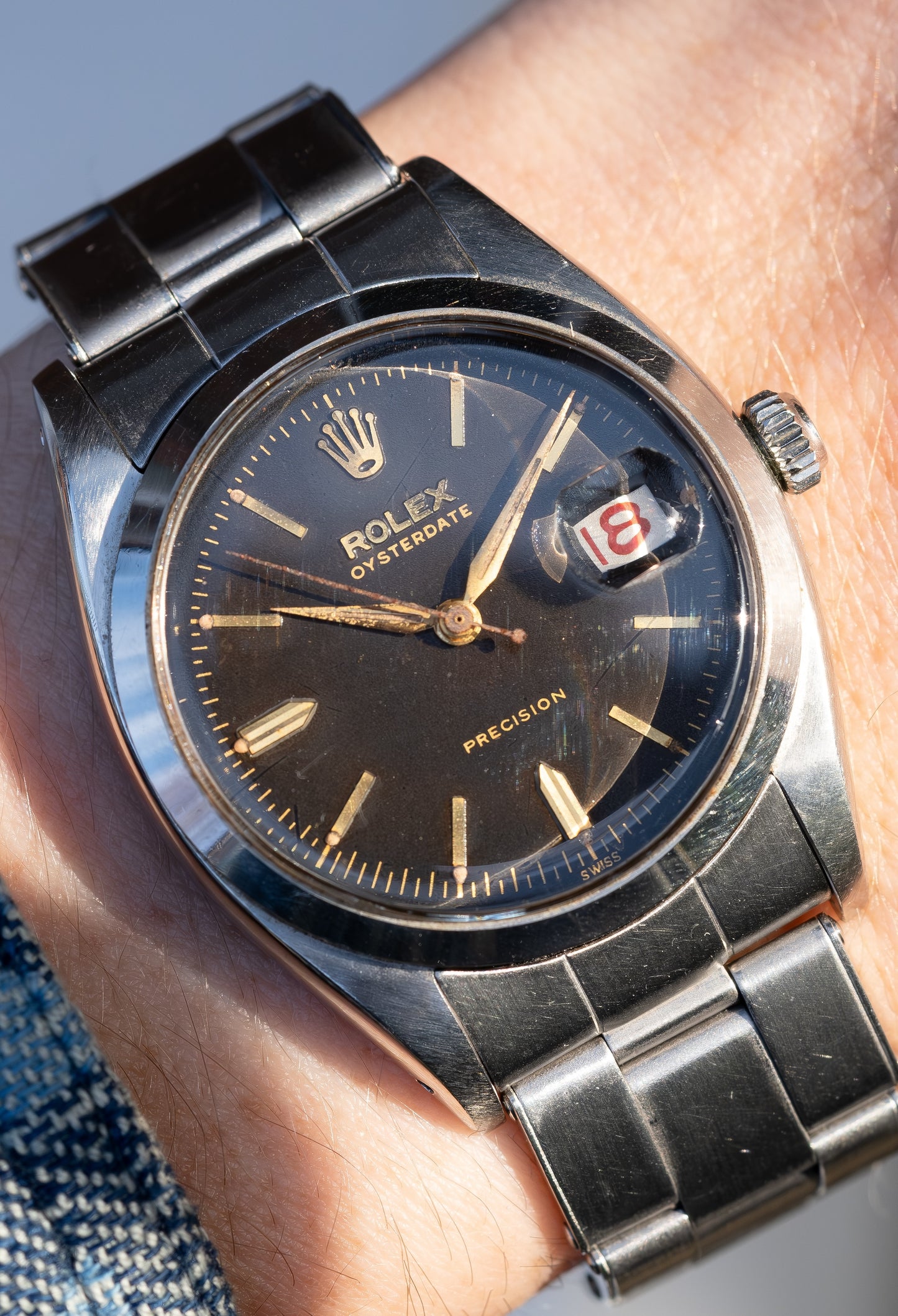 ROLEX Oysterdate Precision Reference 6494 Tropical Dial (1958)