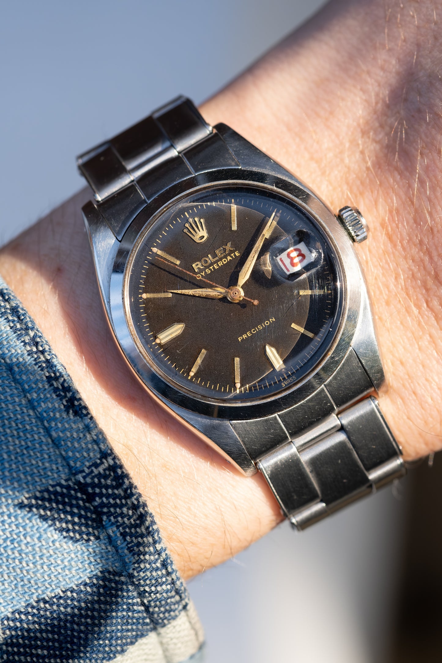 ROLEX Oysterdate Precision Reference 6494 Tropical Dial (1958)