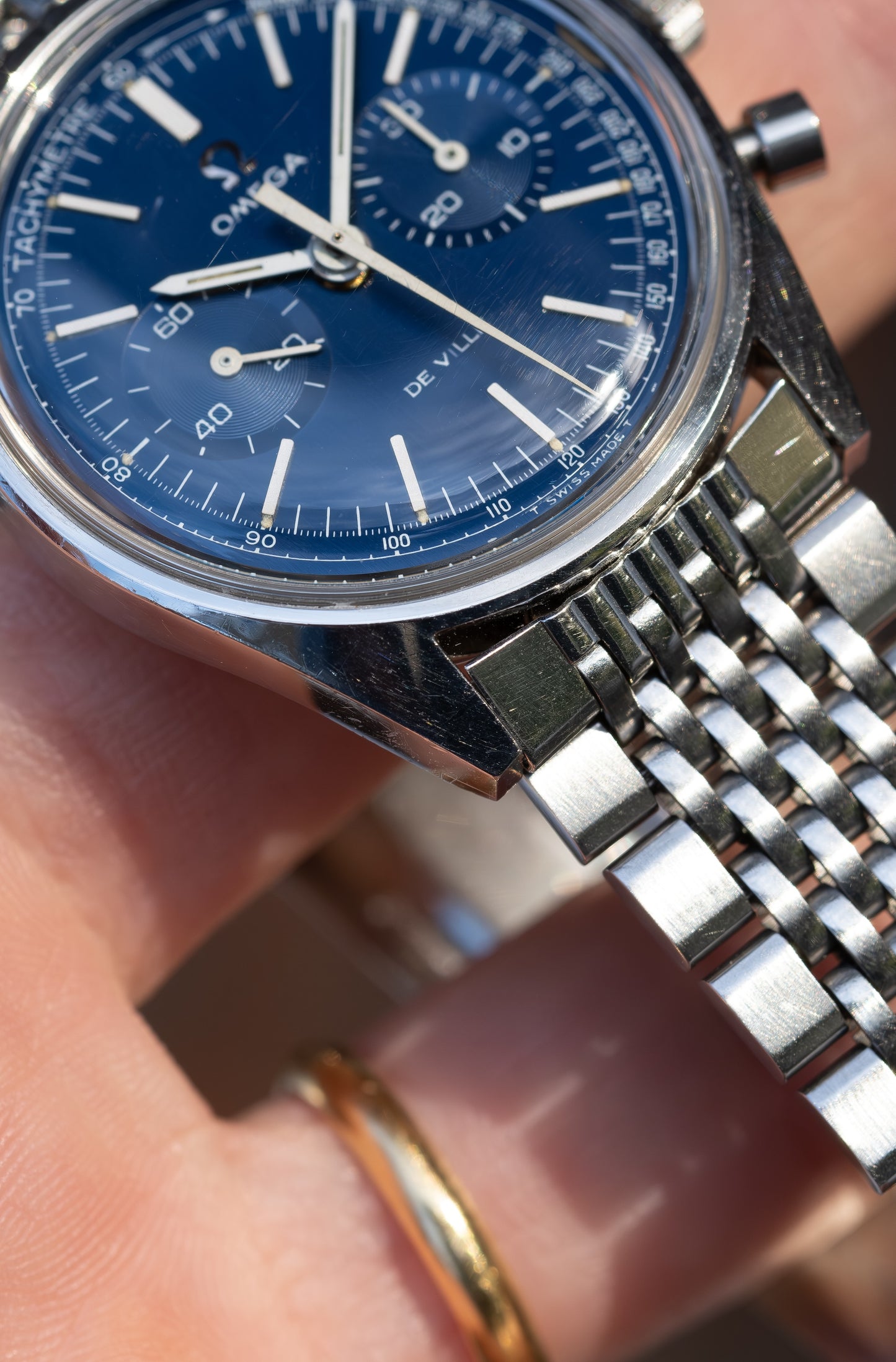 OMEGA De Ville Chronograph Blue Dial Ref. 145.017 (1970)