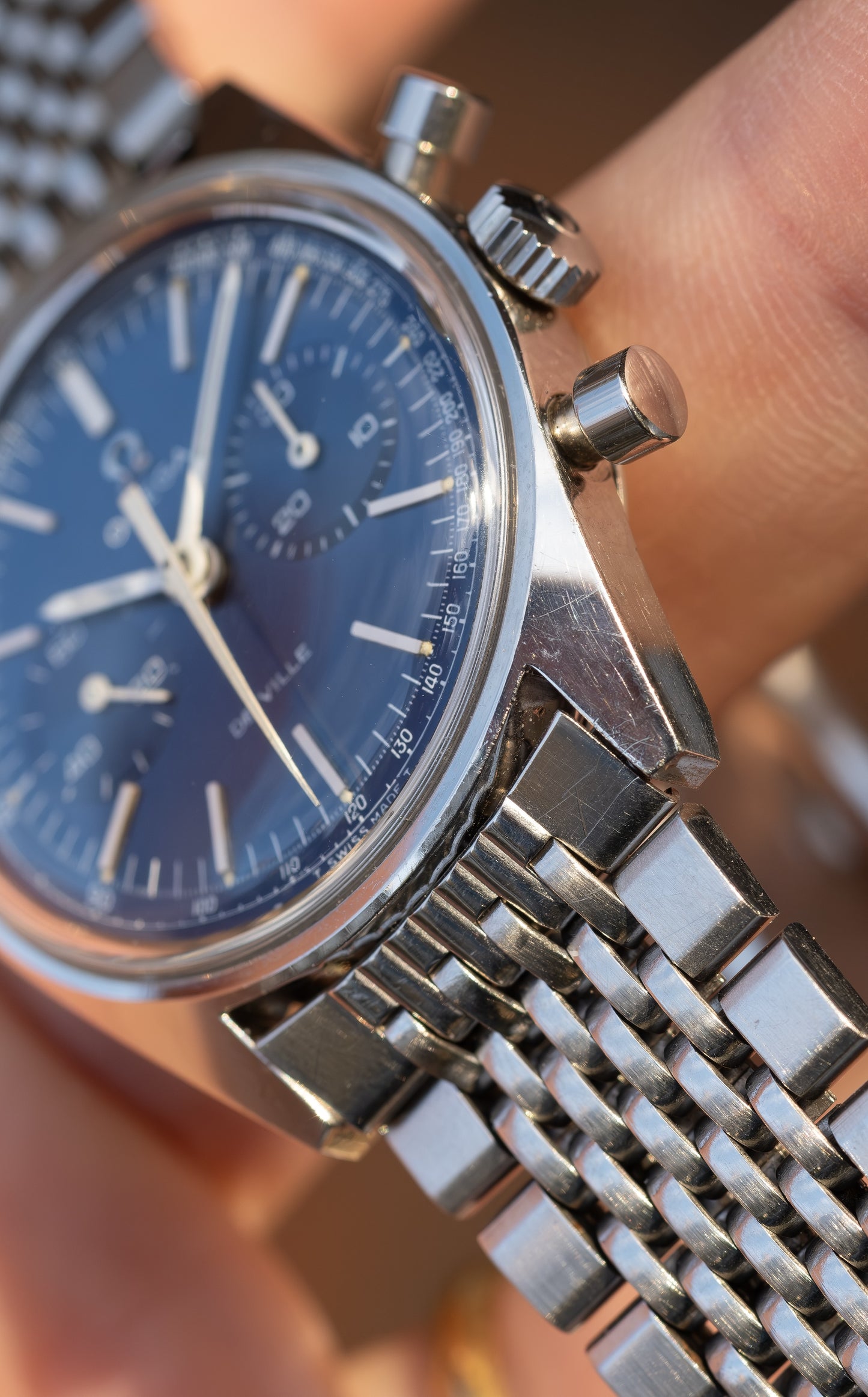 OMEGA De Ville Chronograph Blue Dial Ref. 145.017 (1970)