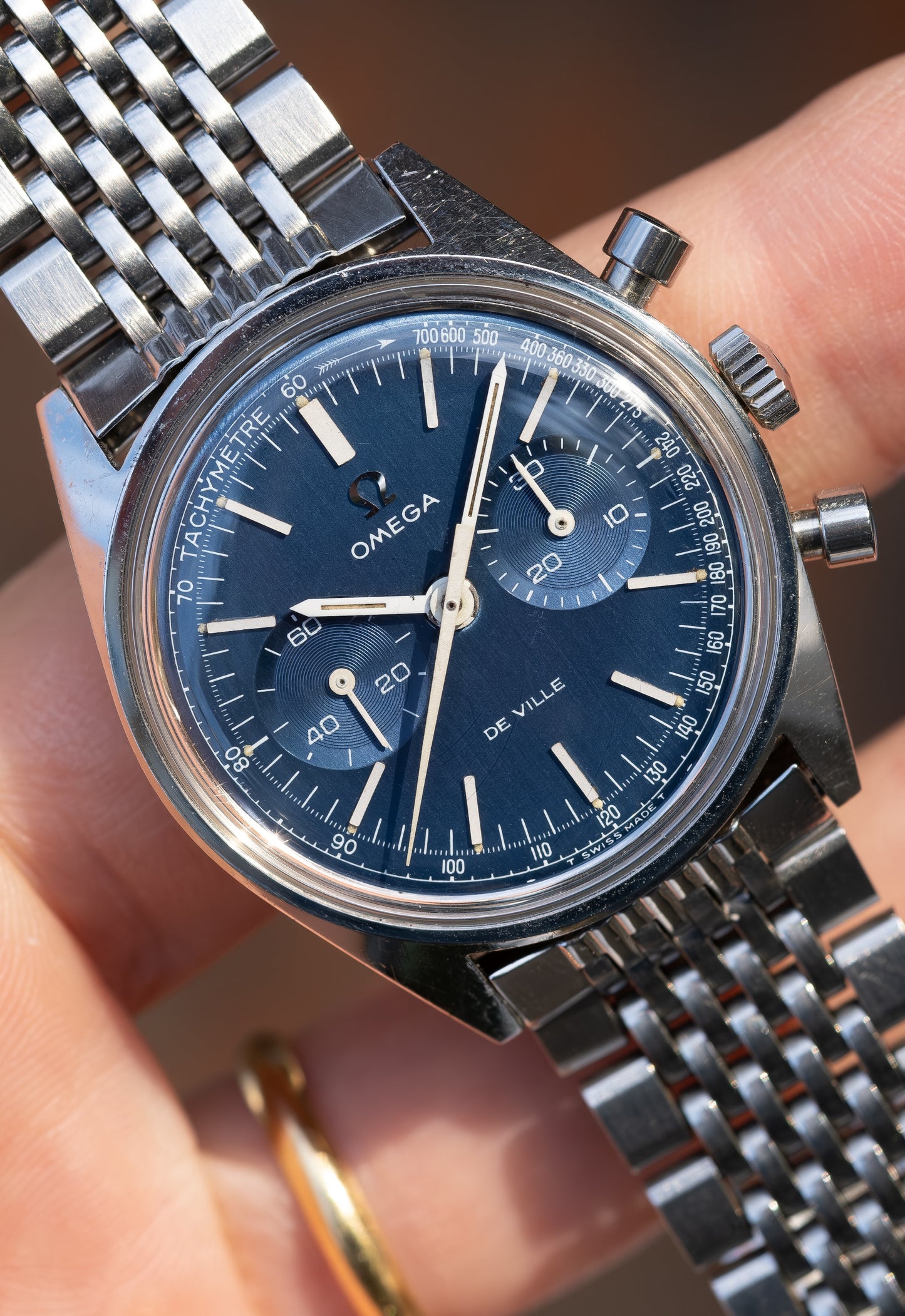 OMEGA De Ville Chronograph Blue Dial Ref. 145.017 (1970)