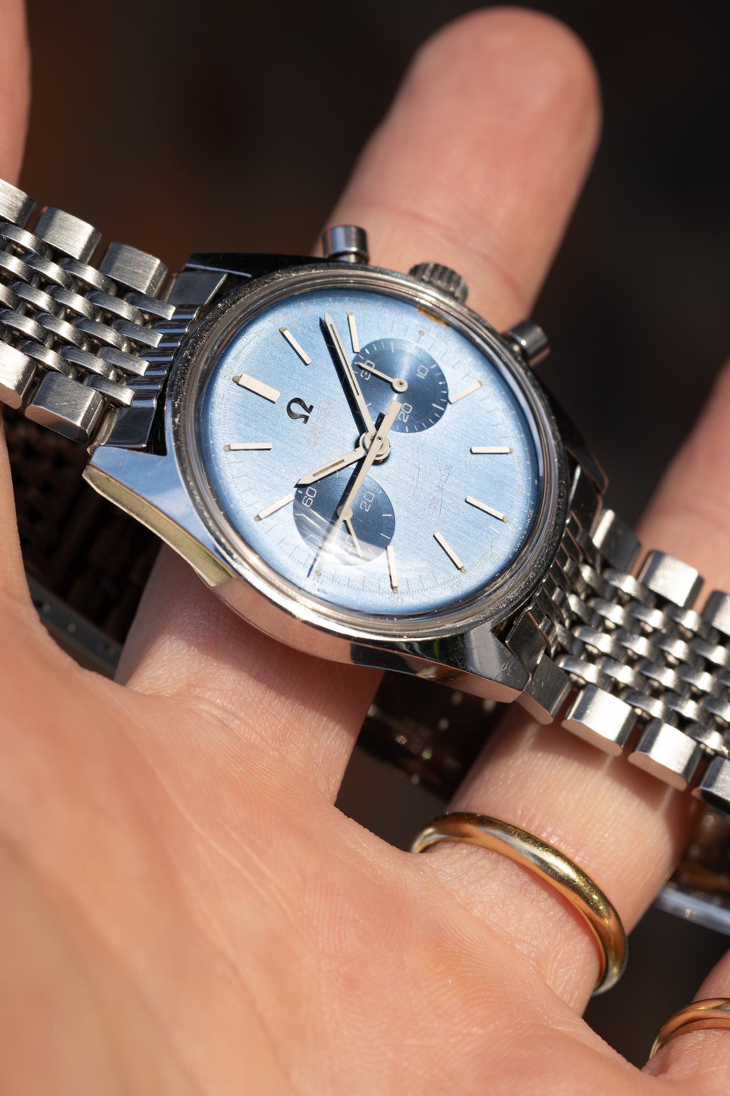 OMEGA De Ville Chronograph Blue Dial Ref. 145.017 (1970)