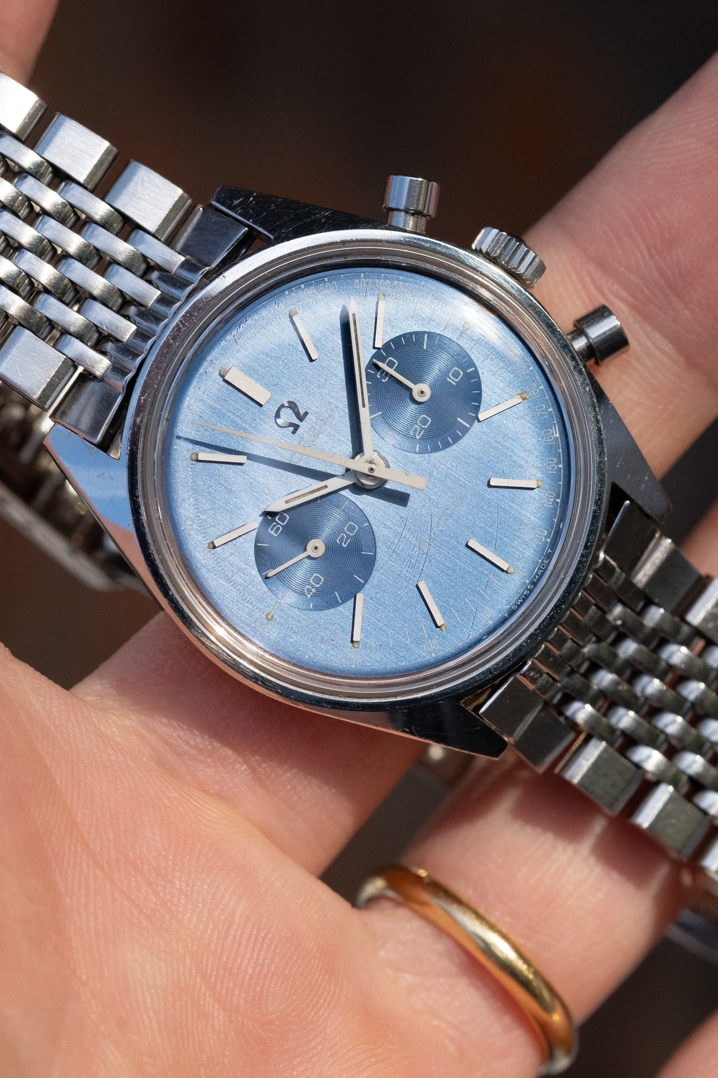 OMEGA De Ville Chronograph Blue Dial Ref. 145.017 (1970)