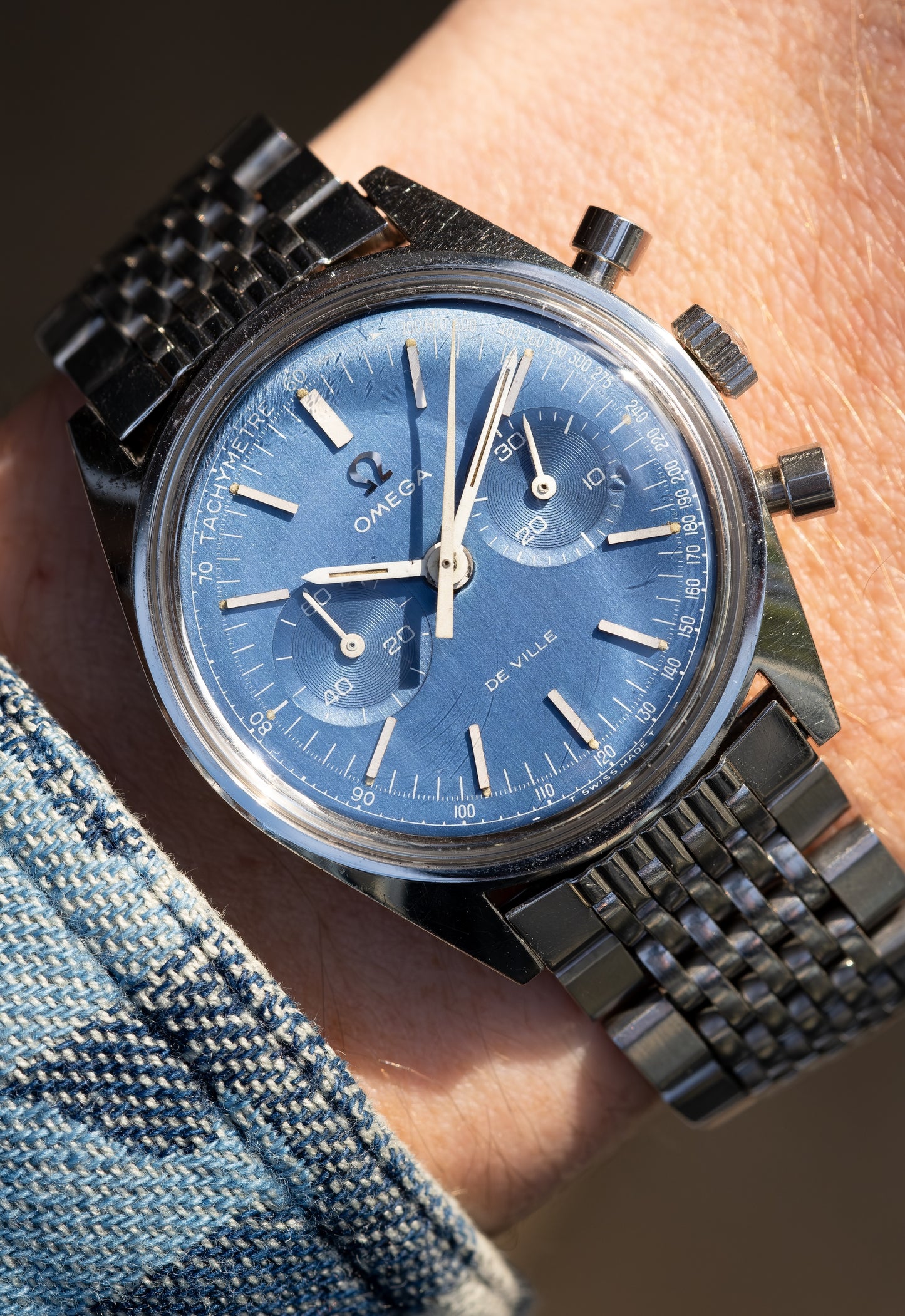 OMEGA De Ville Chronograph Blue Dial Ref. 145.017 (1970)