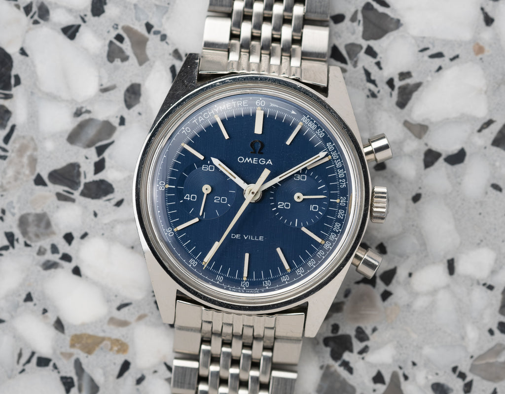 OMEGA De Ville Chronograph Blue Dial Ref. 145.017 (1970)
