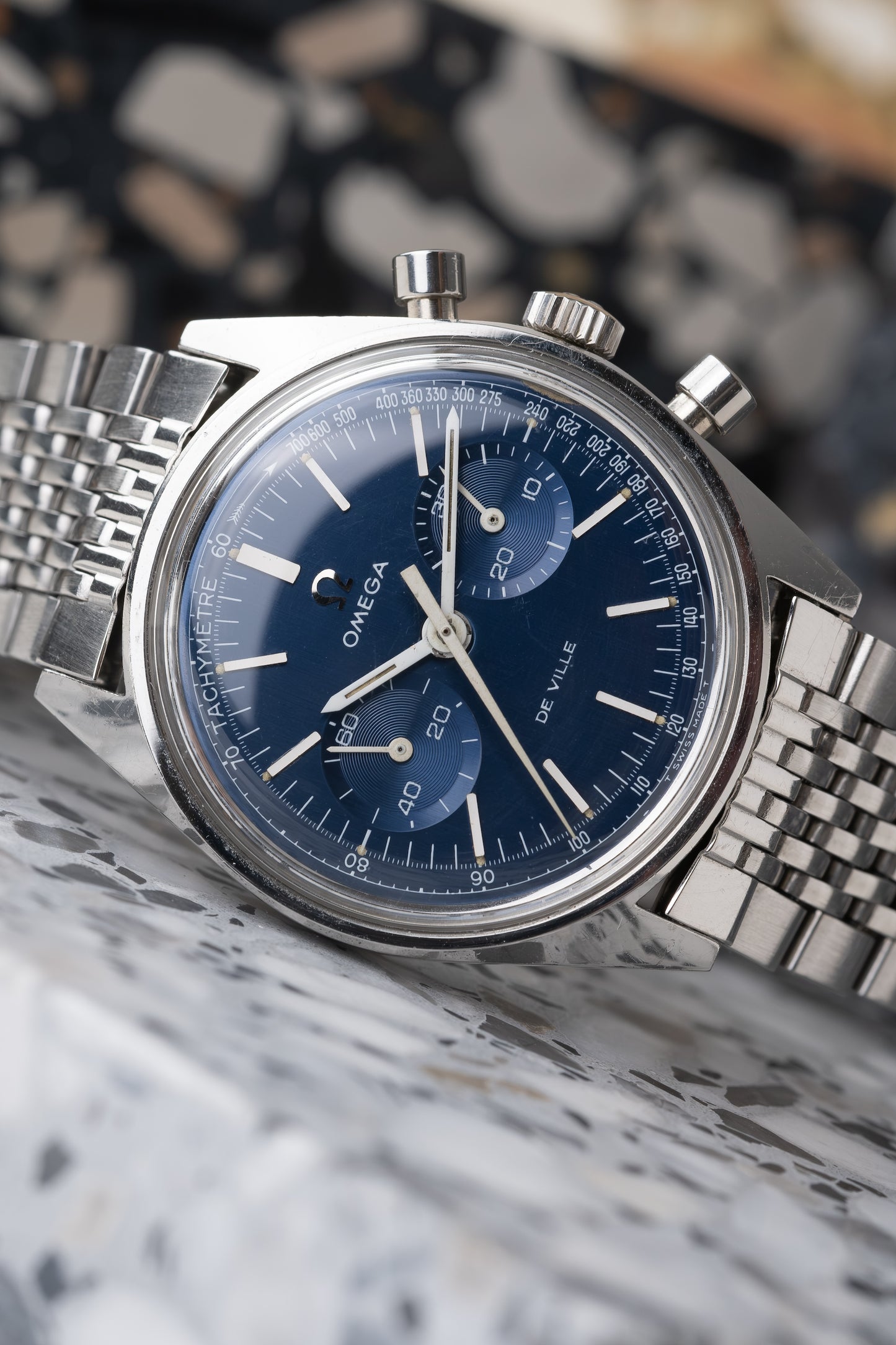 OMEGA De Ville Chronograph Blue Dial Ref. 145.017 (1970)