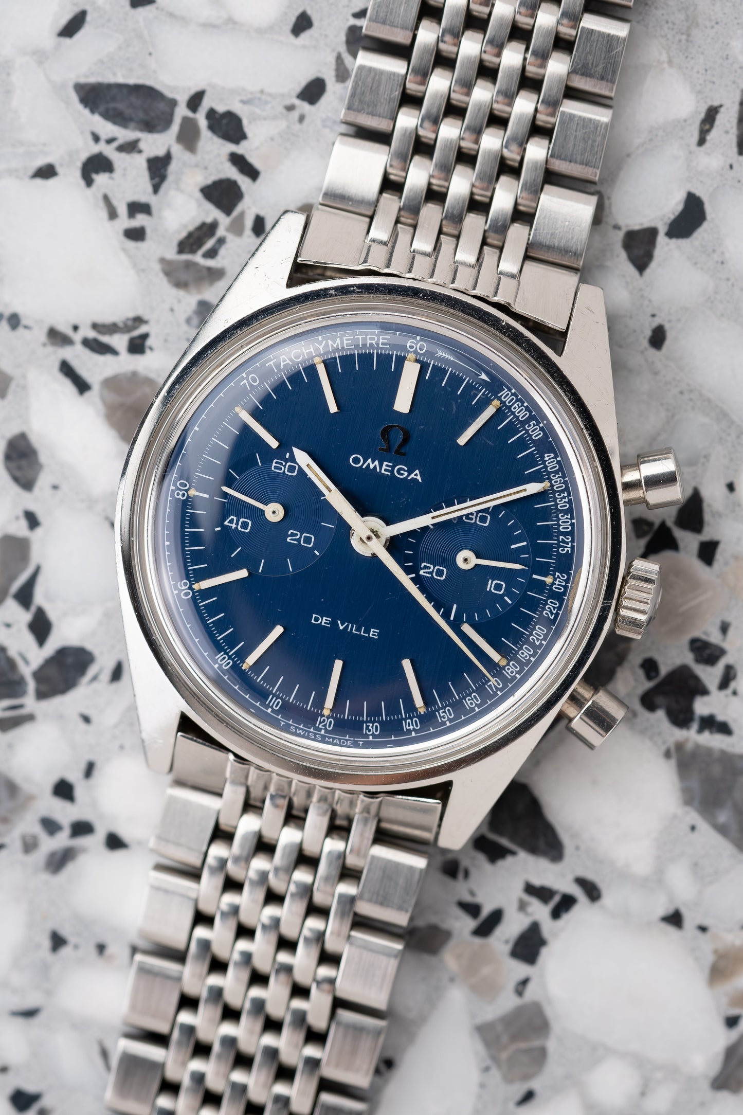 OMEGA De Ville Chronograph Blue Dial Ref. 145.017 (1970)