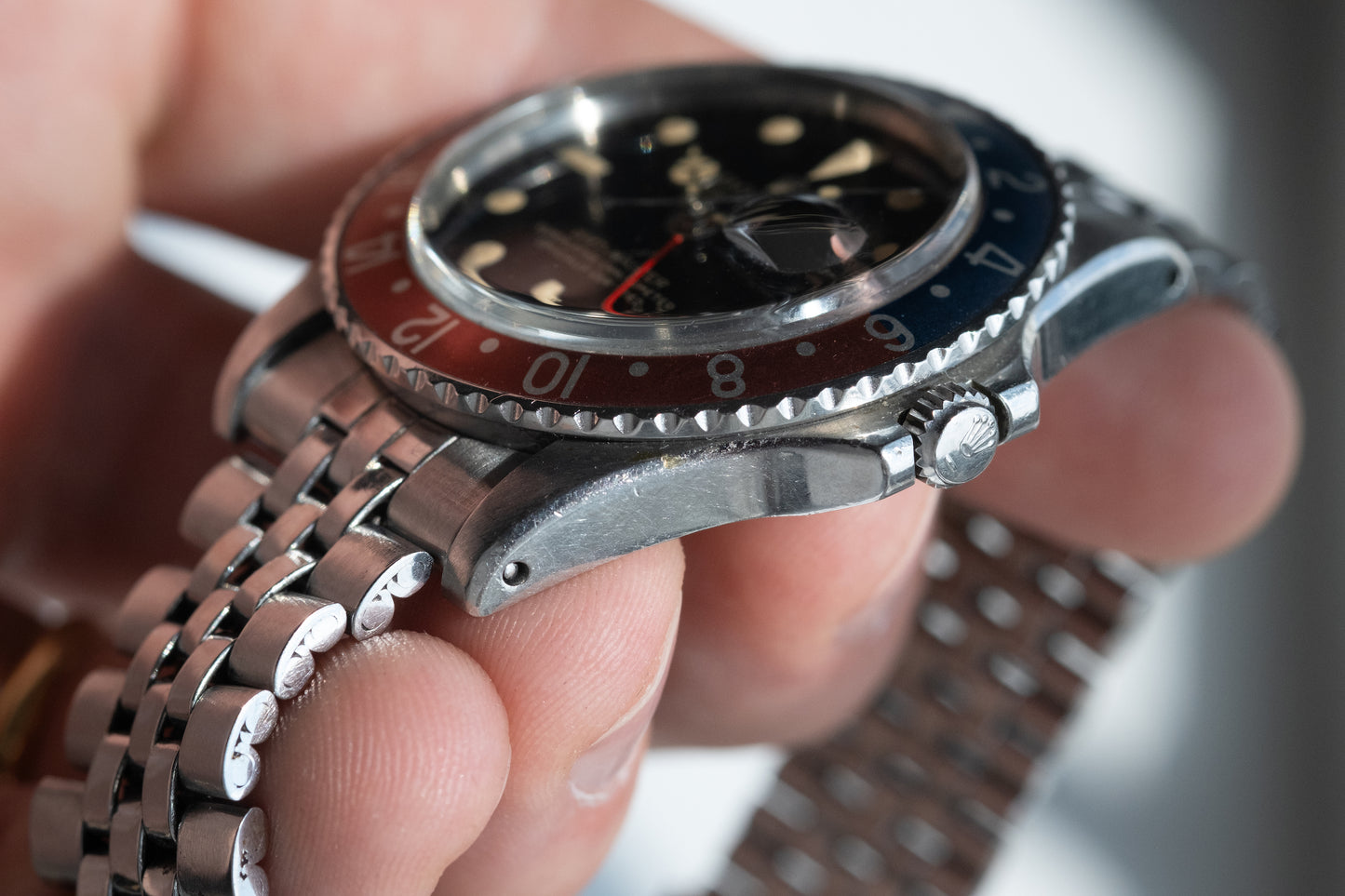 ROLEX GMT Master Ref. 1675 Gilt Mirror Gloss "Wide Swiss" Dial (1966)