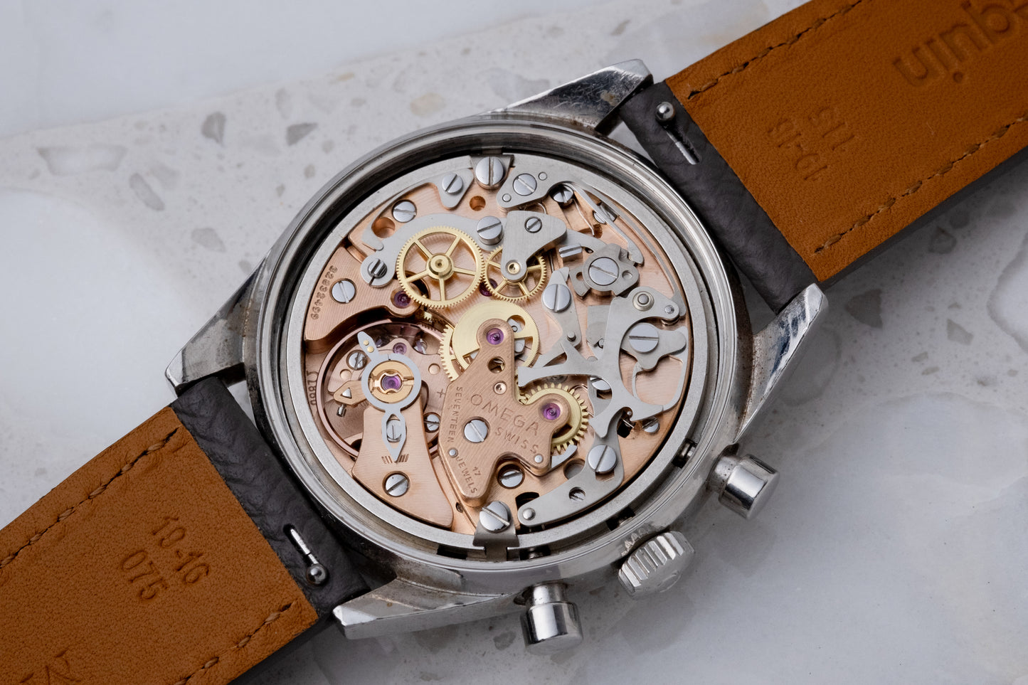 OMEGA De Ville Chronograph Grey Reverse Panda Dial Ref. 145.017 (1970)