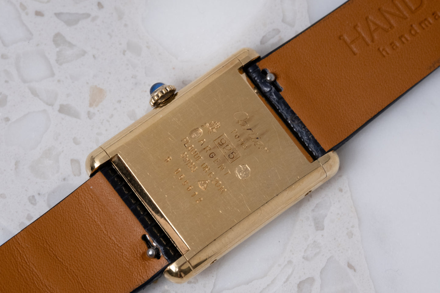 CARTIER Must de Cartier Tank Blue Lapis Manual Wind (c. 1970s)