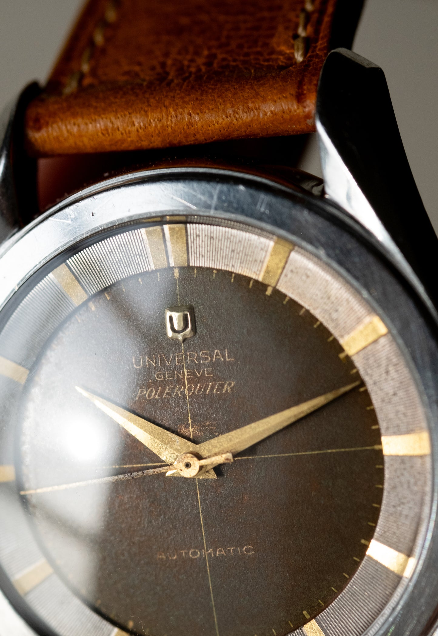 UNIVERSAL GENEVE Polerouter Ref. 20217-9 Tropical Dial (1955)