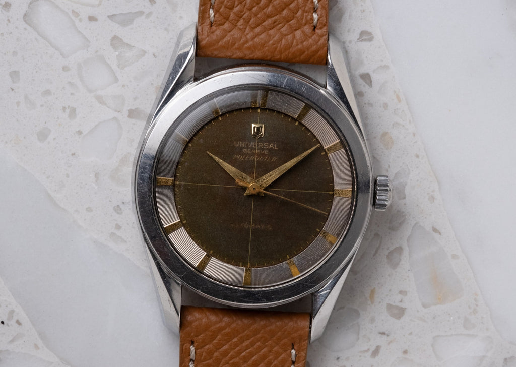 UNIVERSAL GENEVE Polerouter Ref. 20217-9 Tropical Dial (1955)