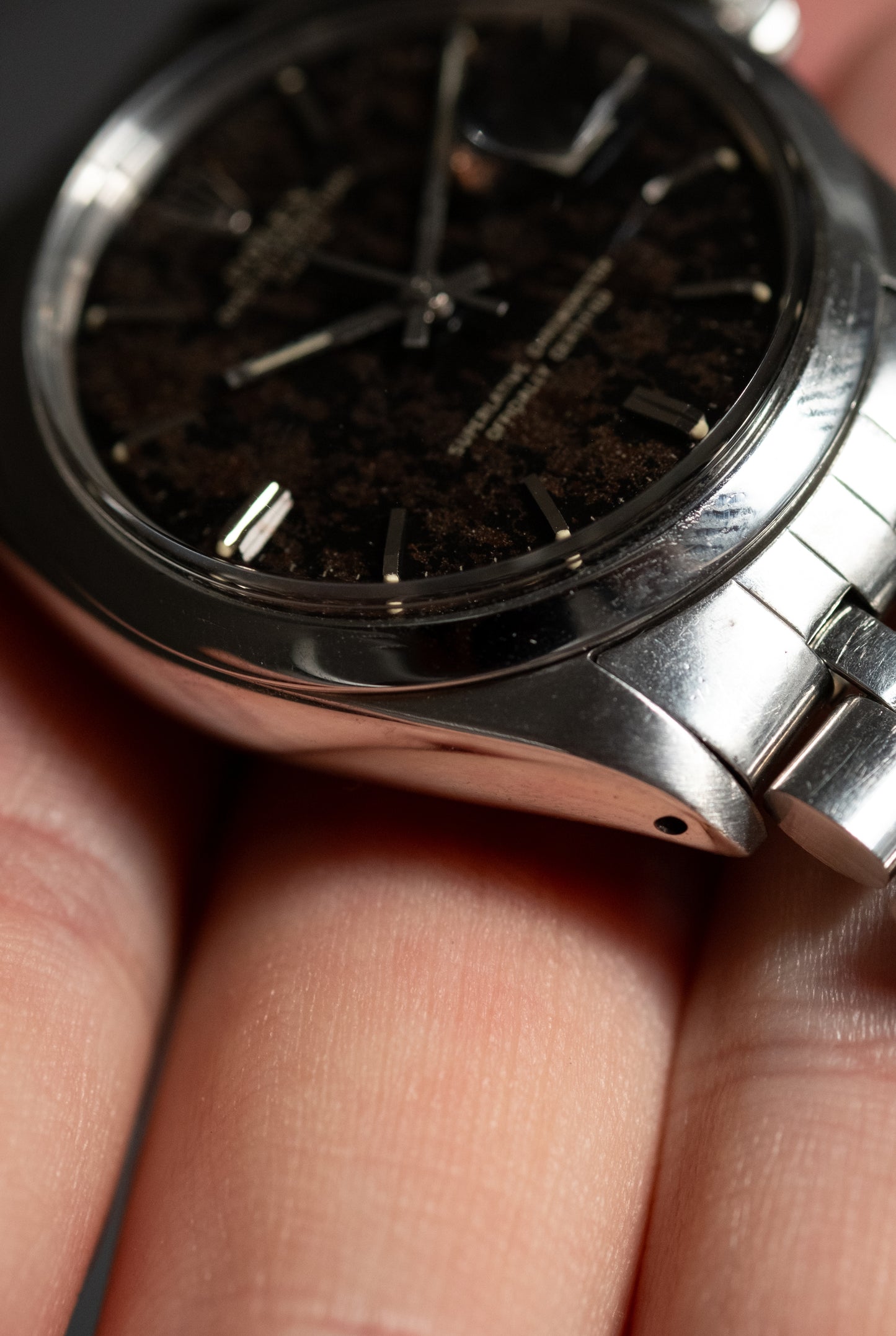 ROLEX Oyster Perpetual Date Ref. 1500 Tropical Camo Dial Box and Papers (1969)