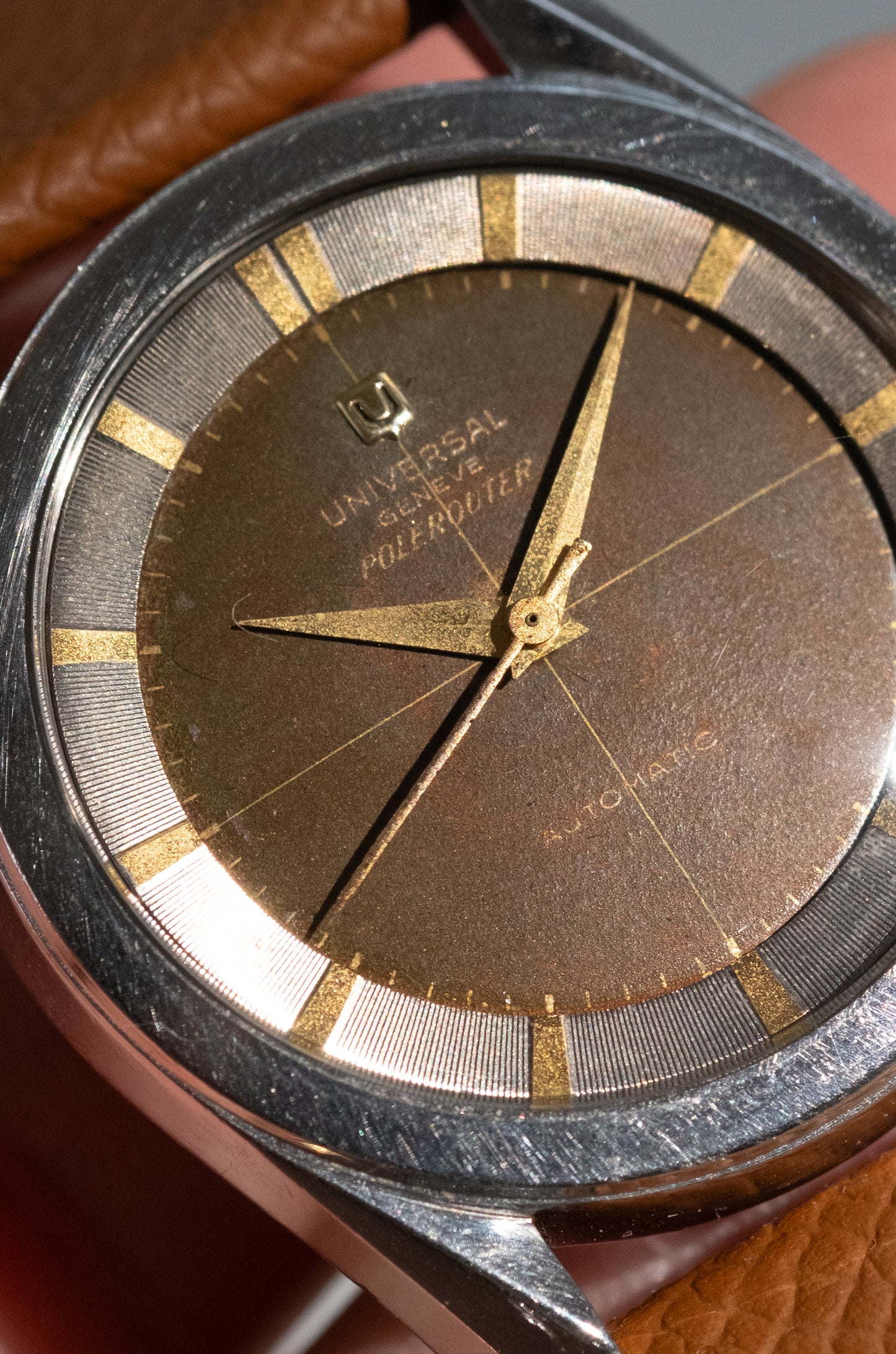 UNIVERSAL GENEVE Polerouter Ref. 20217-9 Tropical Dial (1955)
