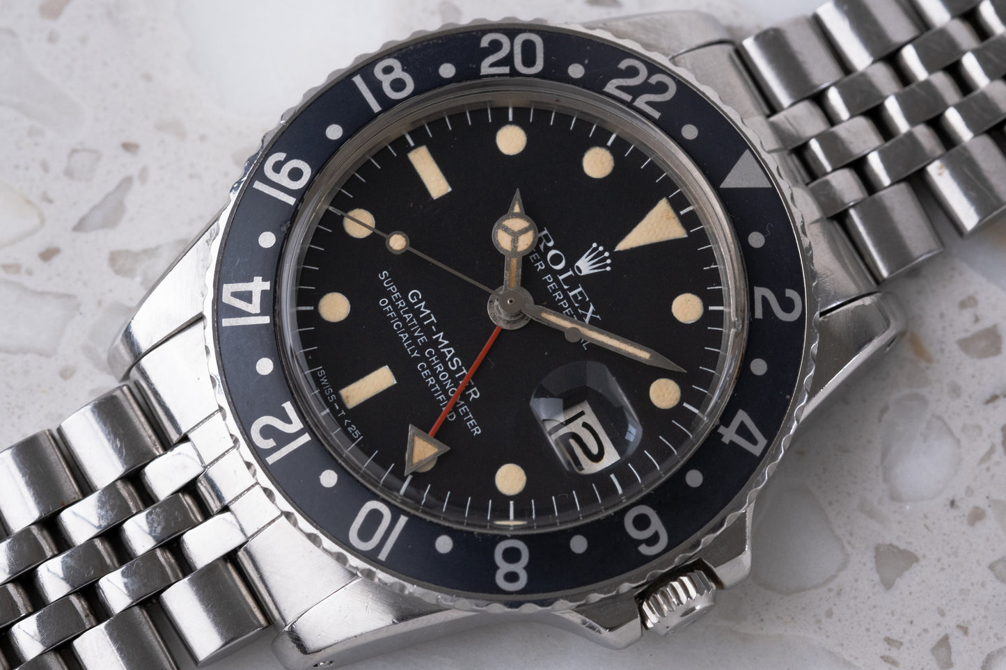 ROLEX GMT Master Ref. 1675 Black Bezel Full Set (1973)