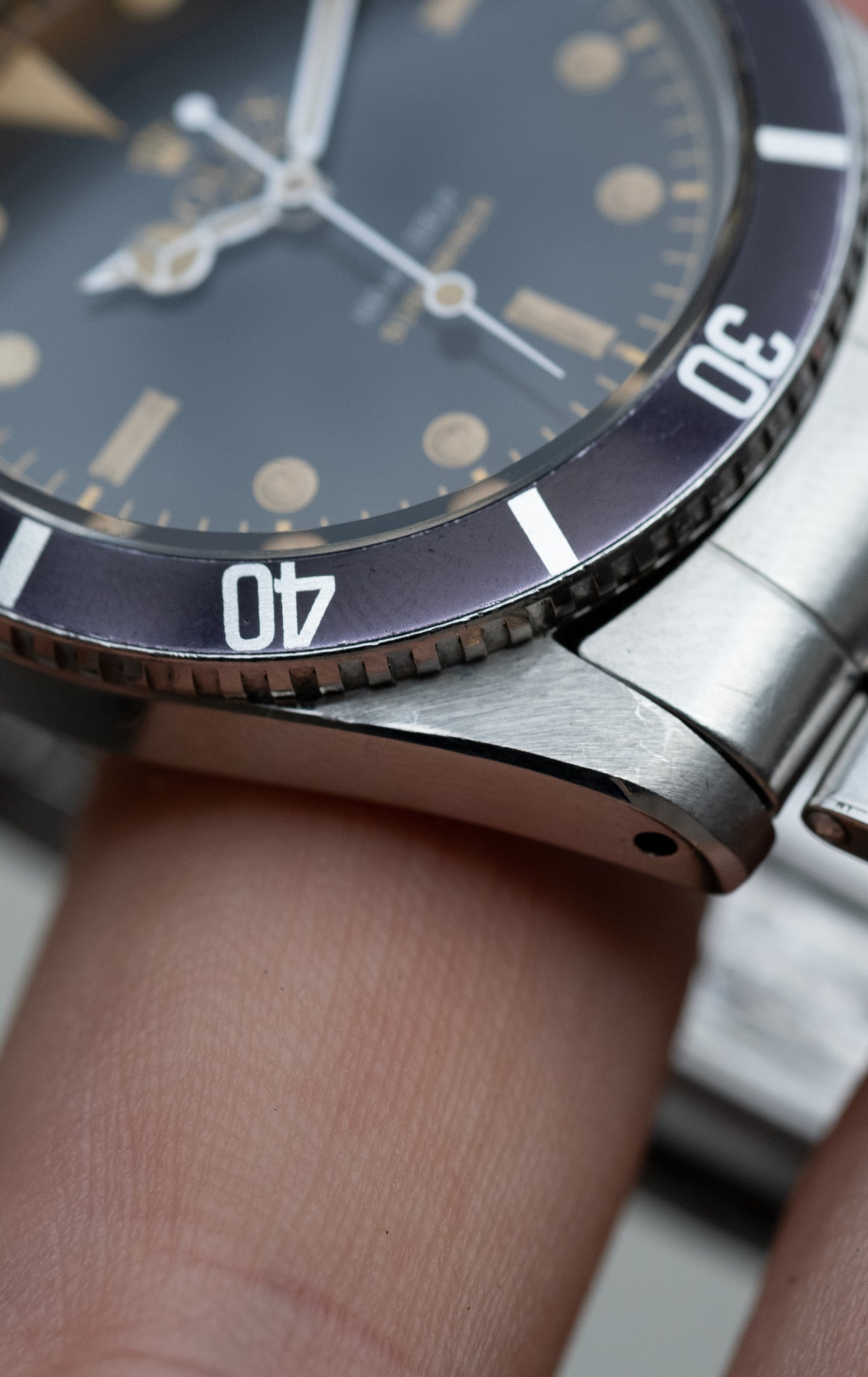 ROLEX Submariner Small Crown Ref. 5508 Gilt Exclamation Point Dial Box, Guarantee and Service Papers (1959)