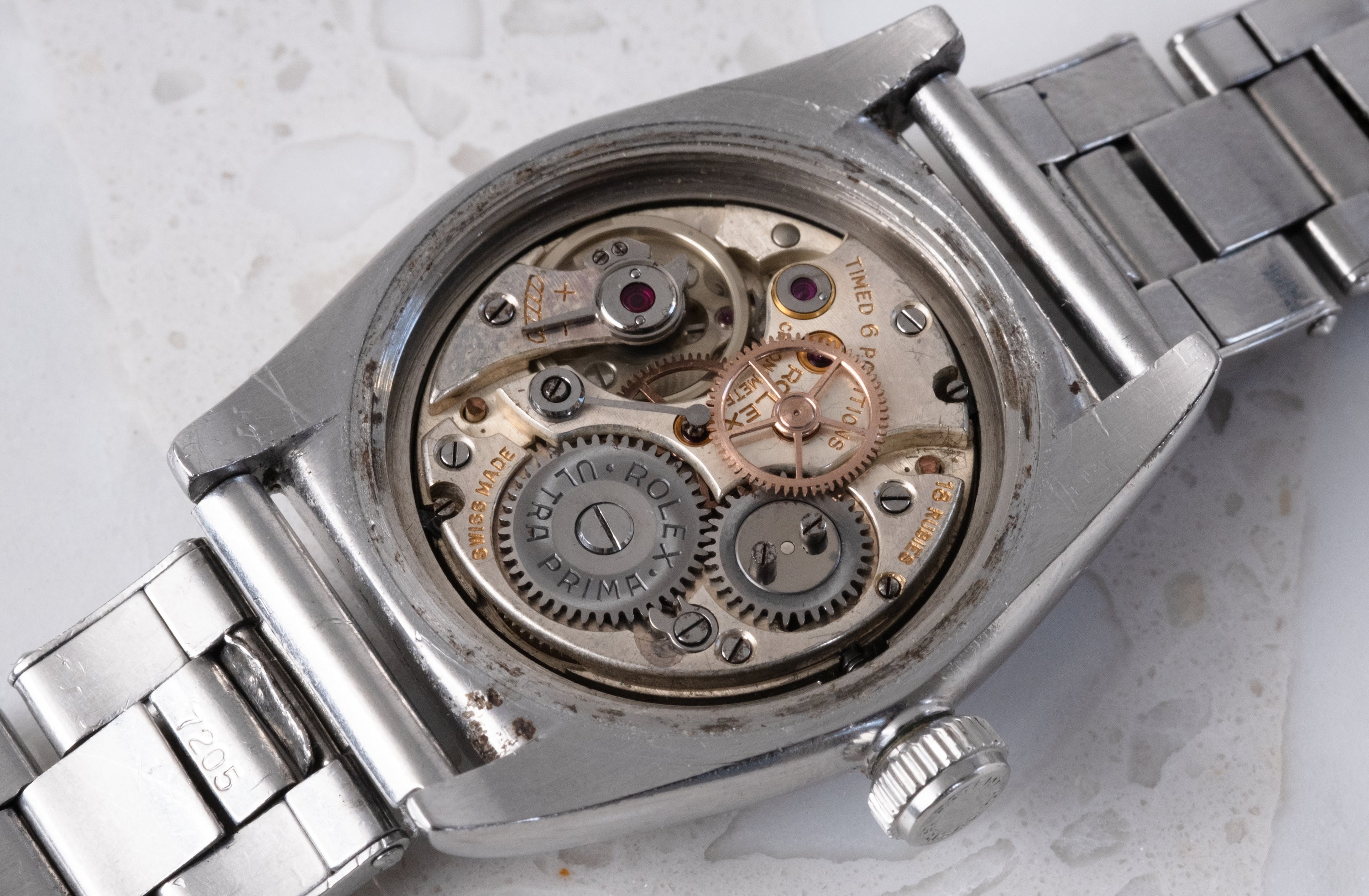 ROLEX Sector Dial "Scientific" Chronometre Flat Back RARE Ref. 2765 (1940)
