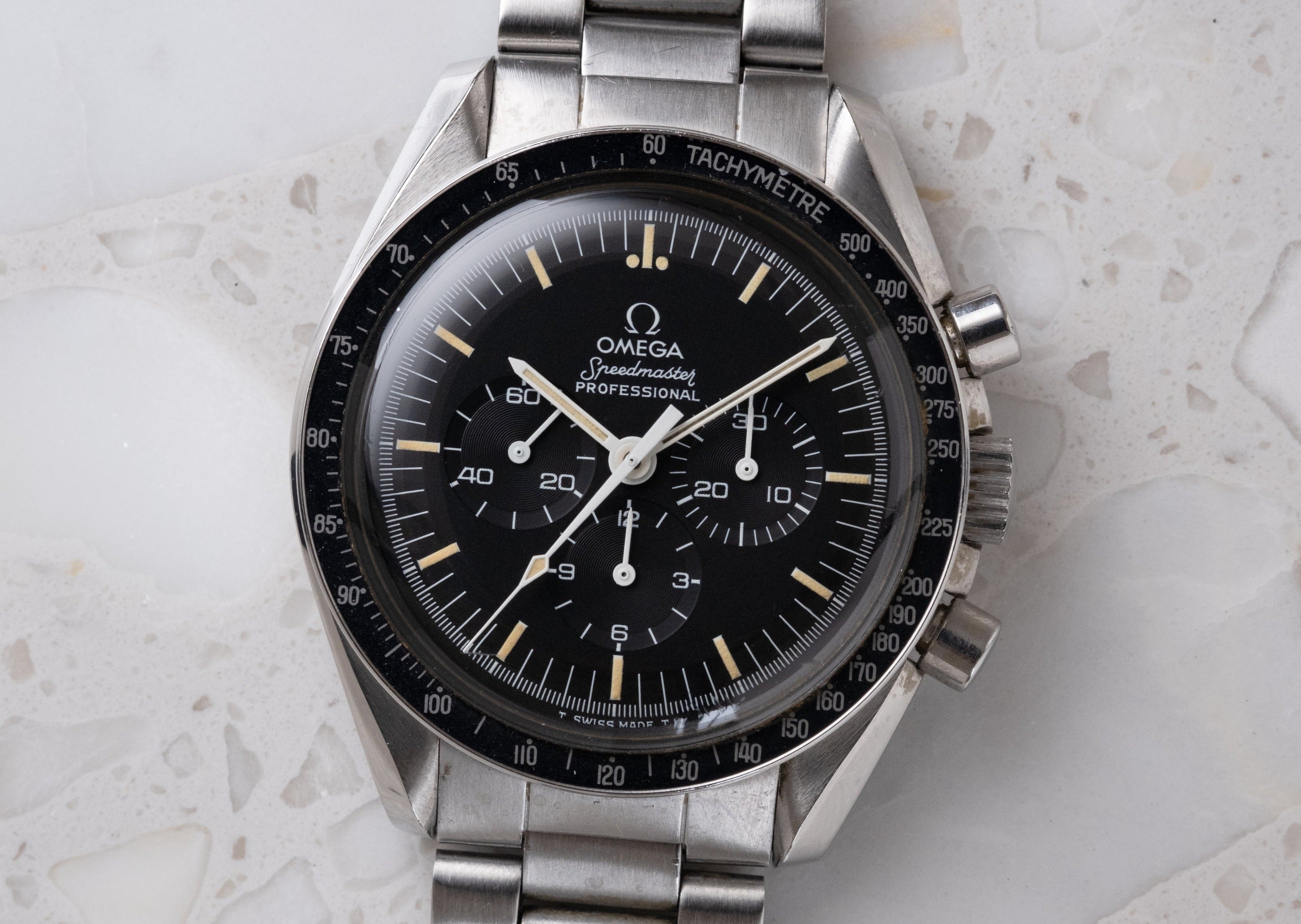 OMEGA Speedmaster Professional Moonwatch Ref. 145.022 76 ST 1977 Mann About Time