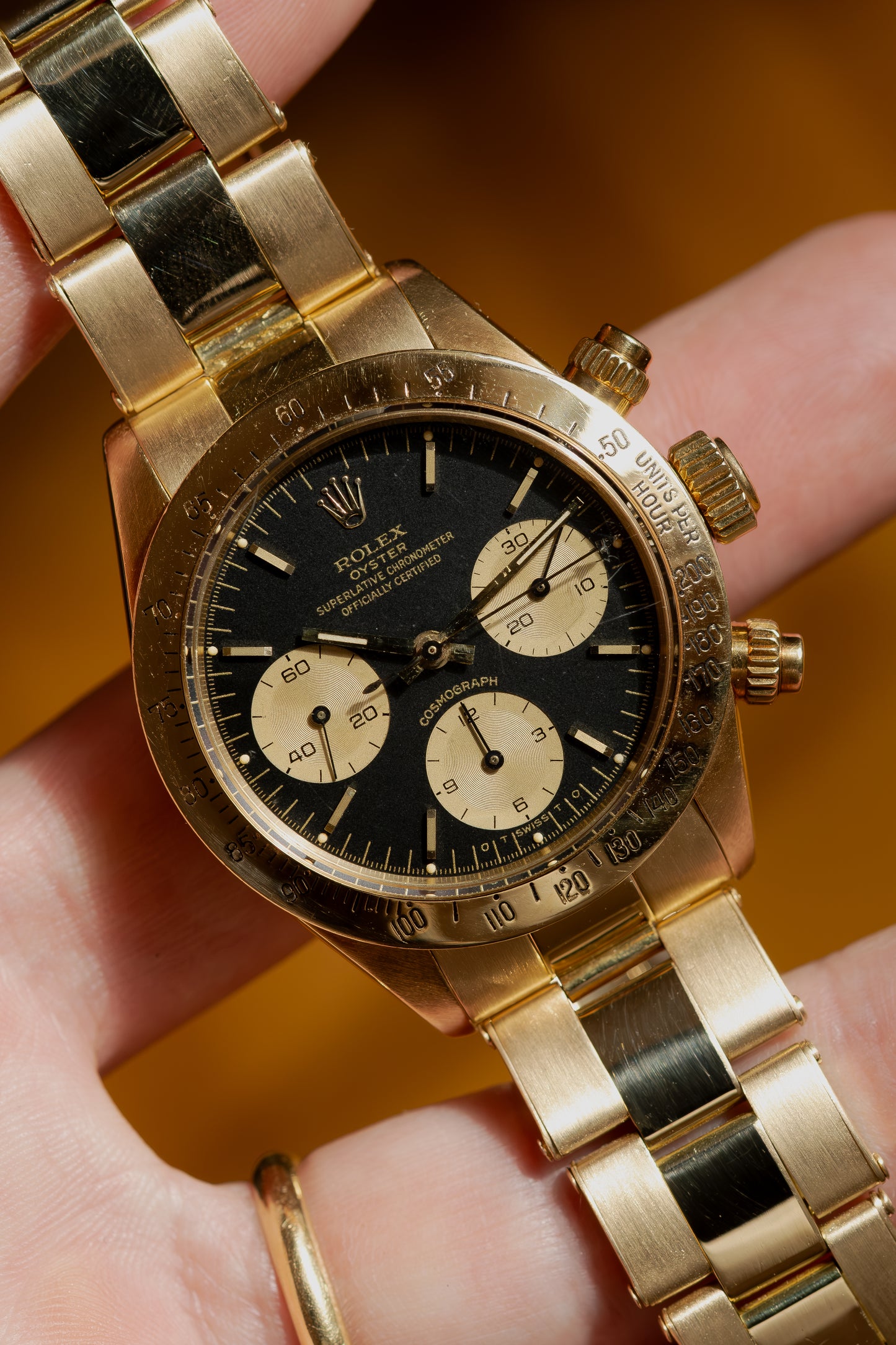 ROLEX Cosmograph Daytona Reference 6265 18ct Gold (1978)