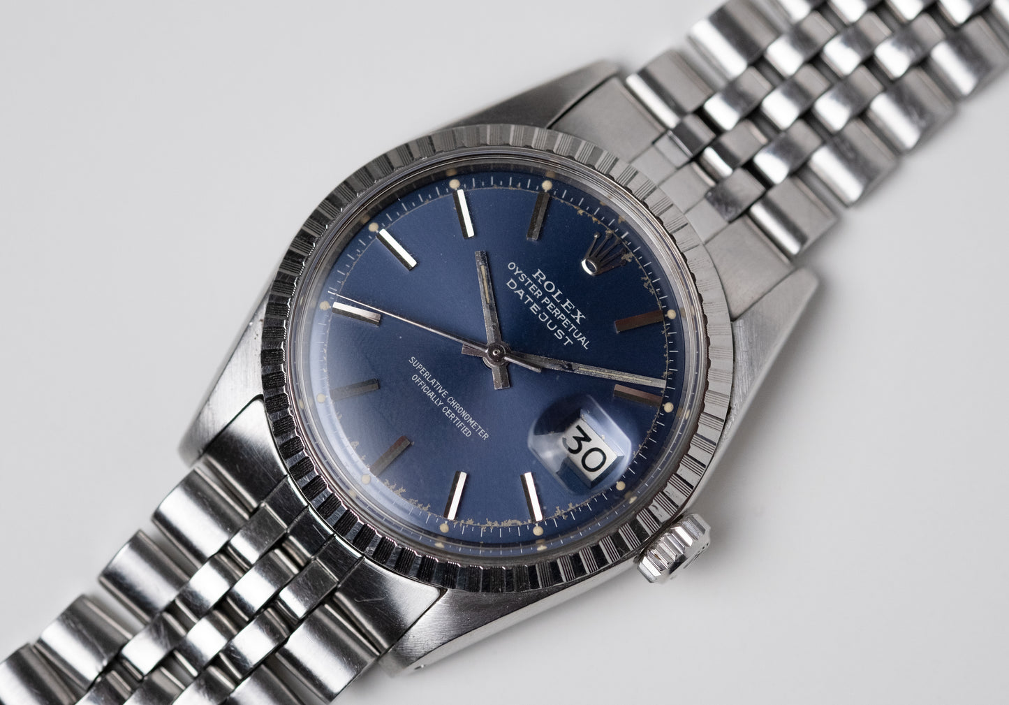 ROLEX Oyster Perpetual Datejust Ref. 1603 Blue Dial (1973)