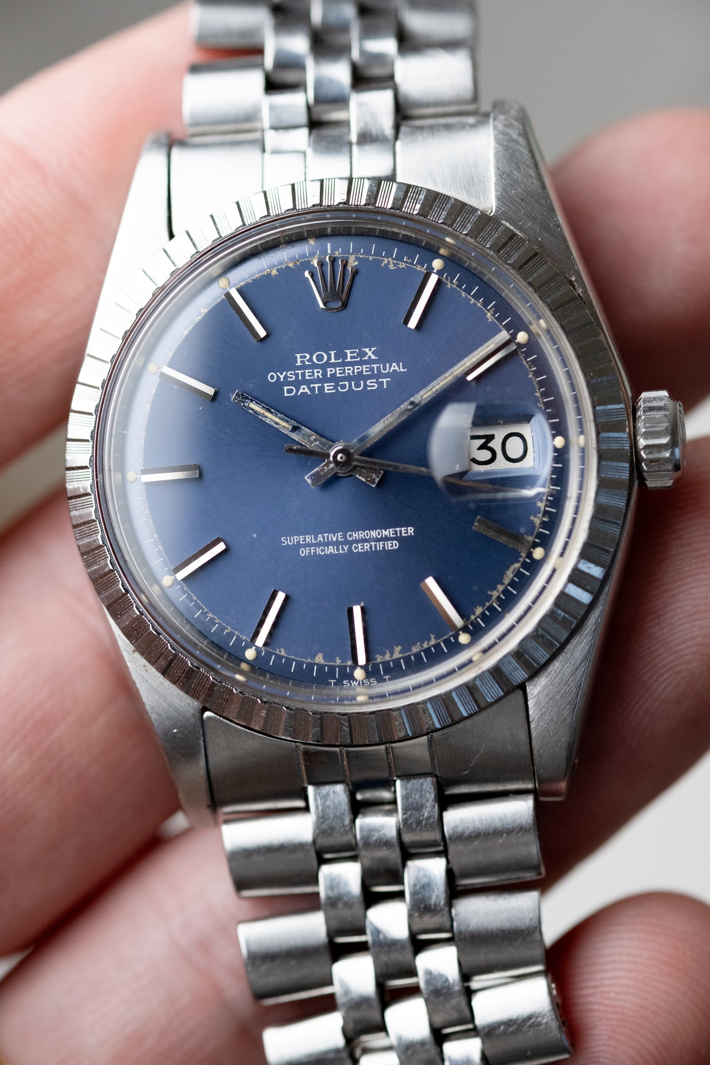 ROLEX Oyster Perpetual Datejust Ref. 1603 Blue Dial (1973)