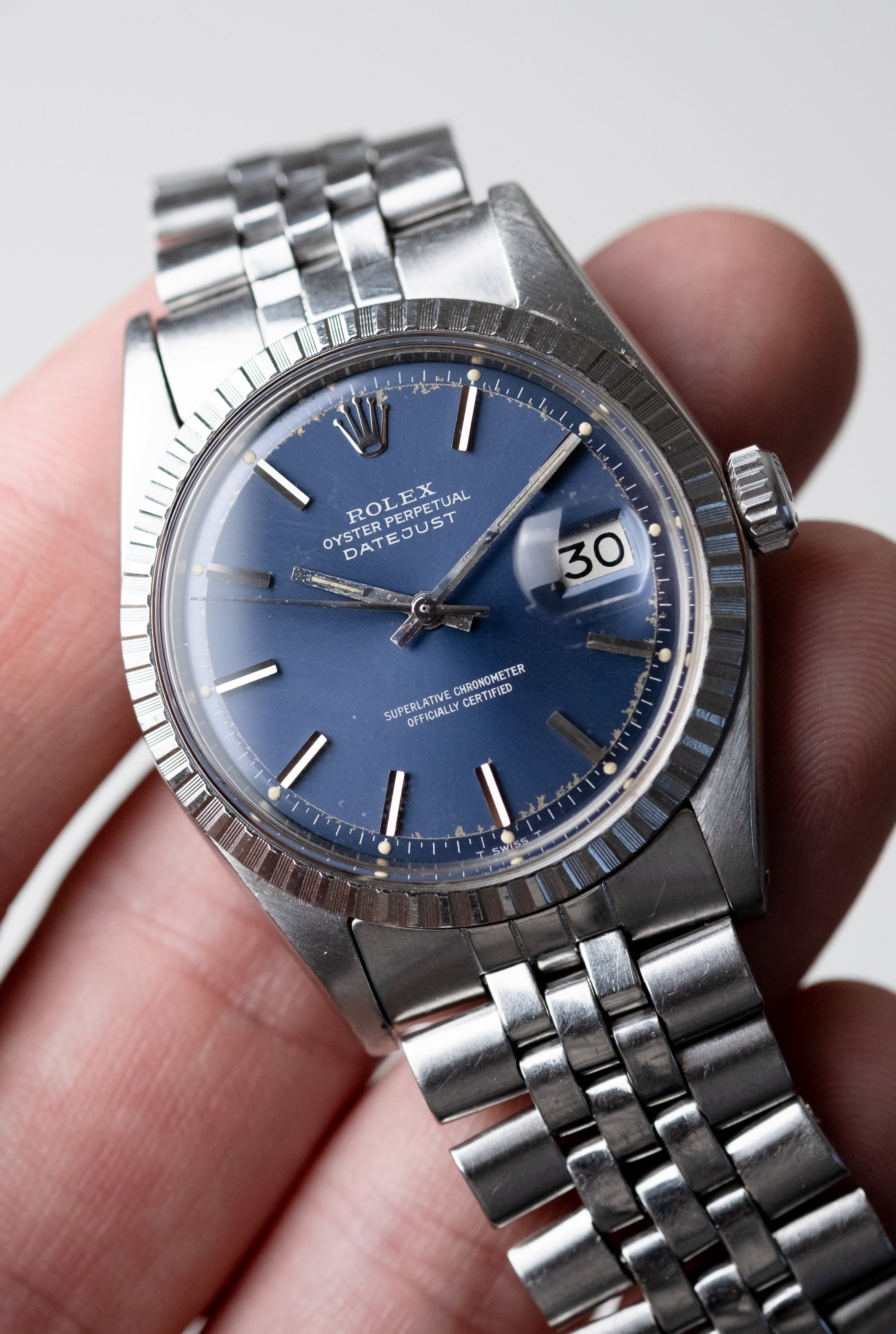 ROLEX Oyster Perpetual Datejust Ref. 1603 Blue Dial (1973)