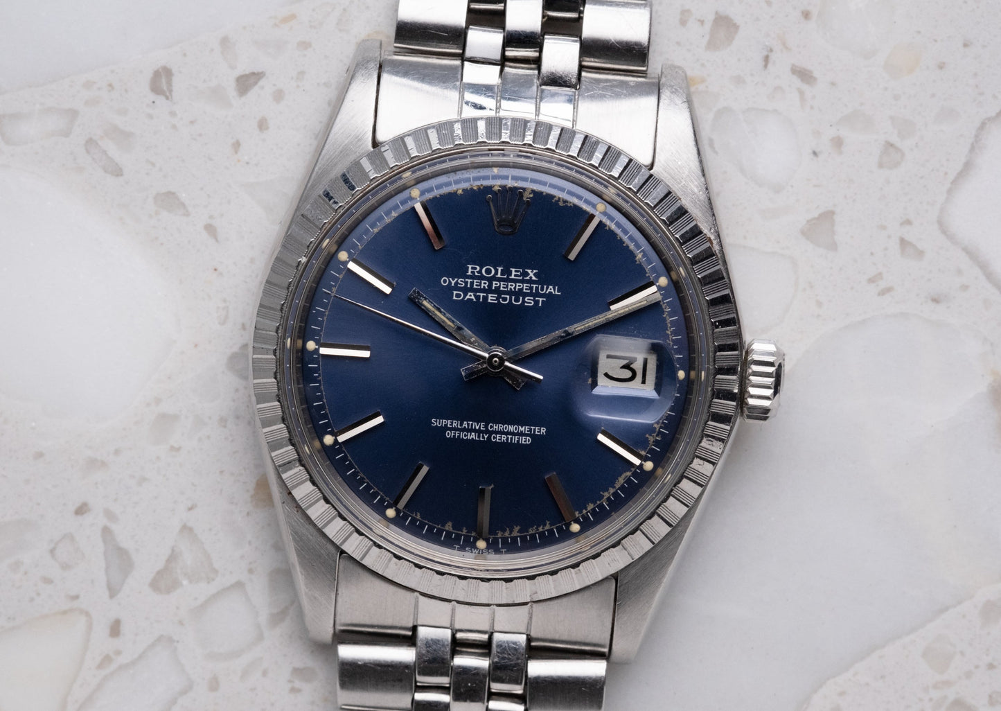 ROLEX Oyster Perpetual Datejust Ref. 1603 Blue Dial (1973)