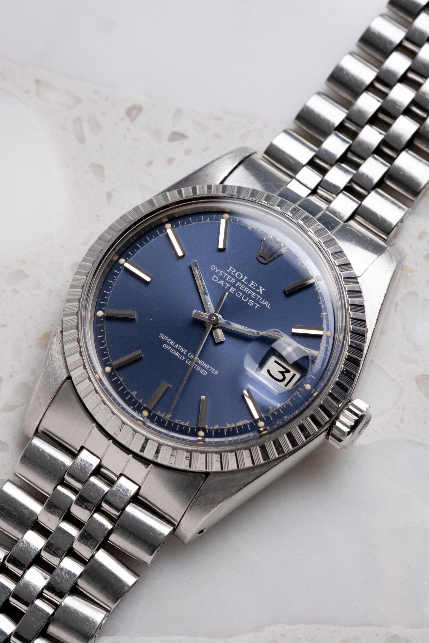 ROLEX Oyster Perpetual Datejust Ref. 1603 Blue Dial (1973)
