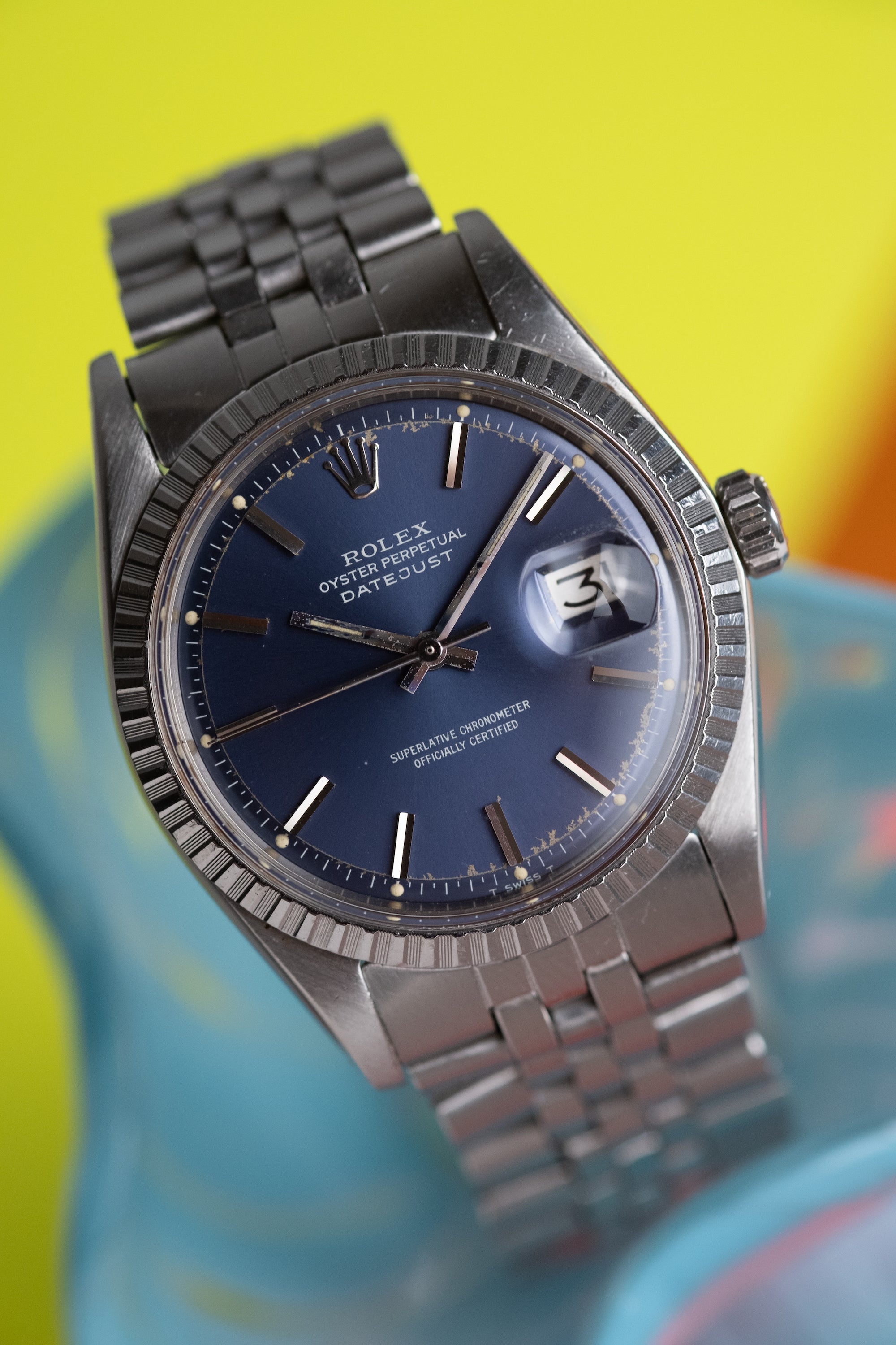ROLEX Oyster Perpetual Datejust Ref. 1603 Blue Dial (1973)