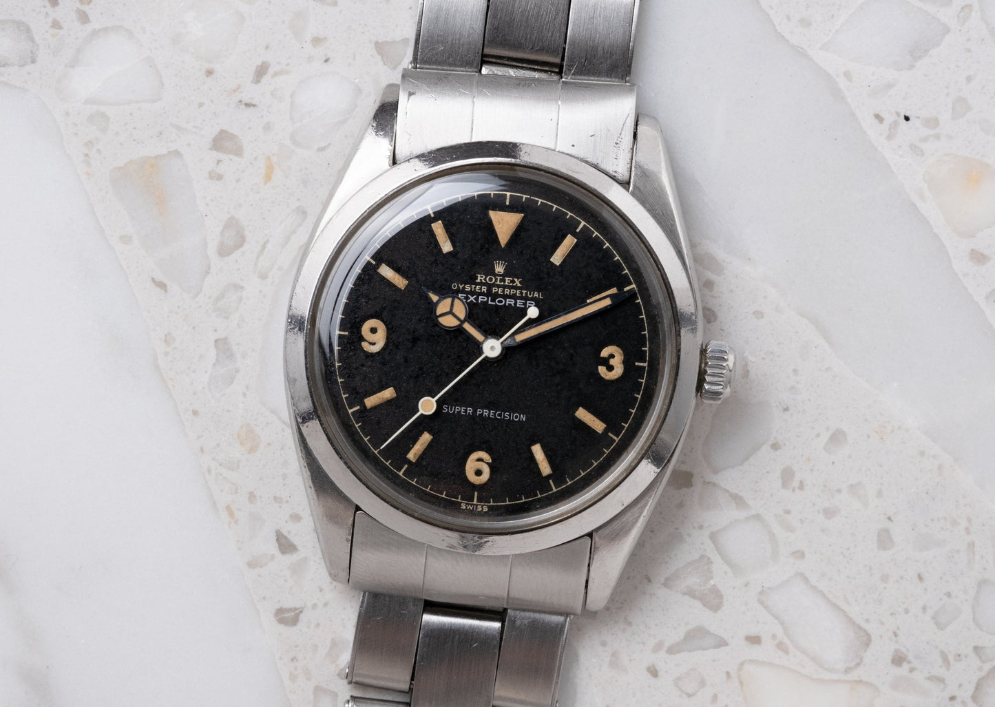 ROLEX Explorer Ref. 5504 Gilt Chapter Ring Dial (1958)
