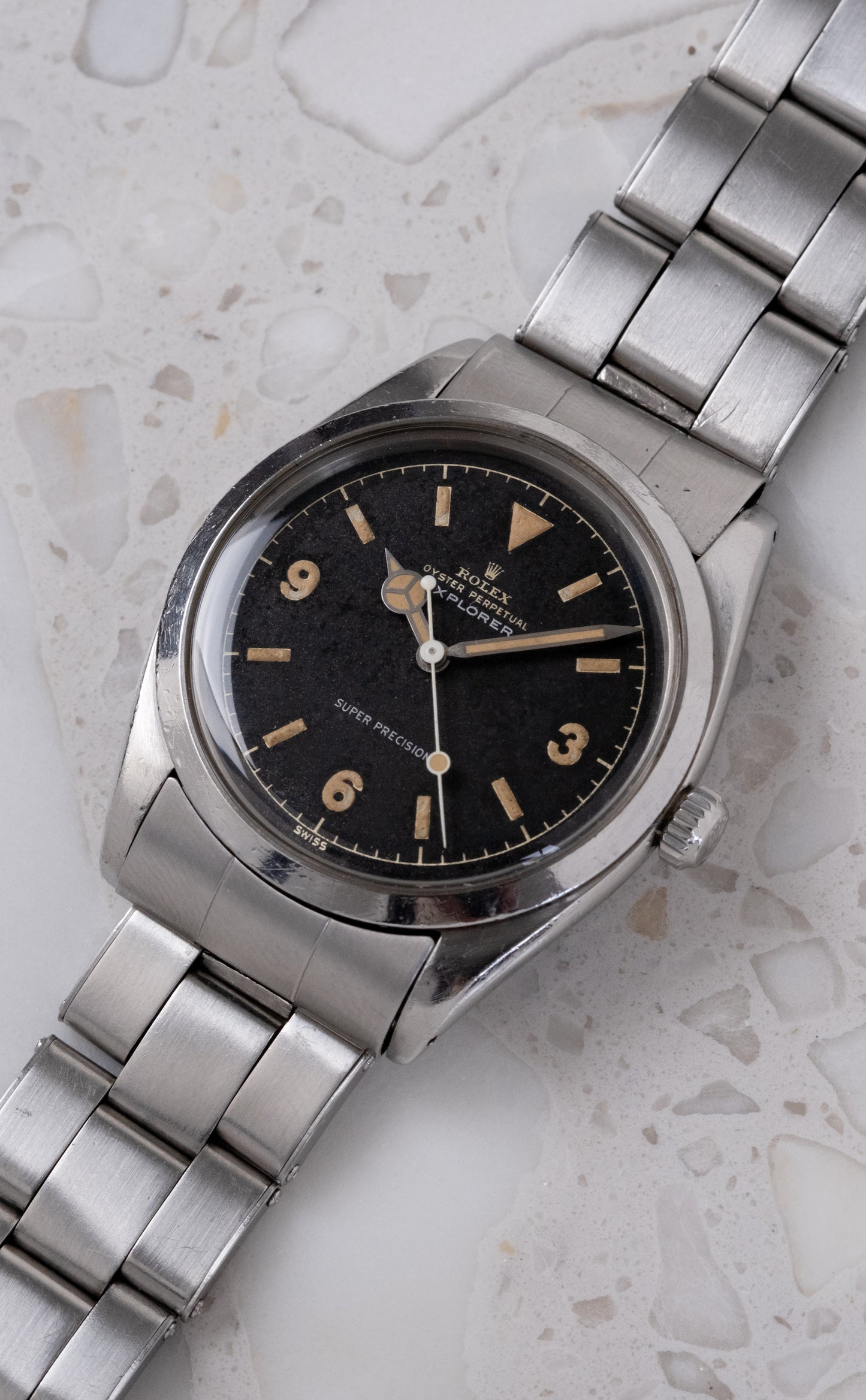 ROLEX Explorer Ref. 5504 Gilt Chapter Ring Dial (1958)