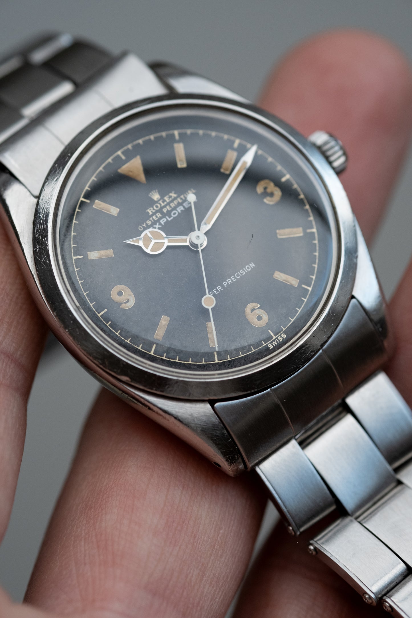 ROLEX Explorer Ref. 5504 Gilt Chapter Ring Dial (1958)