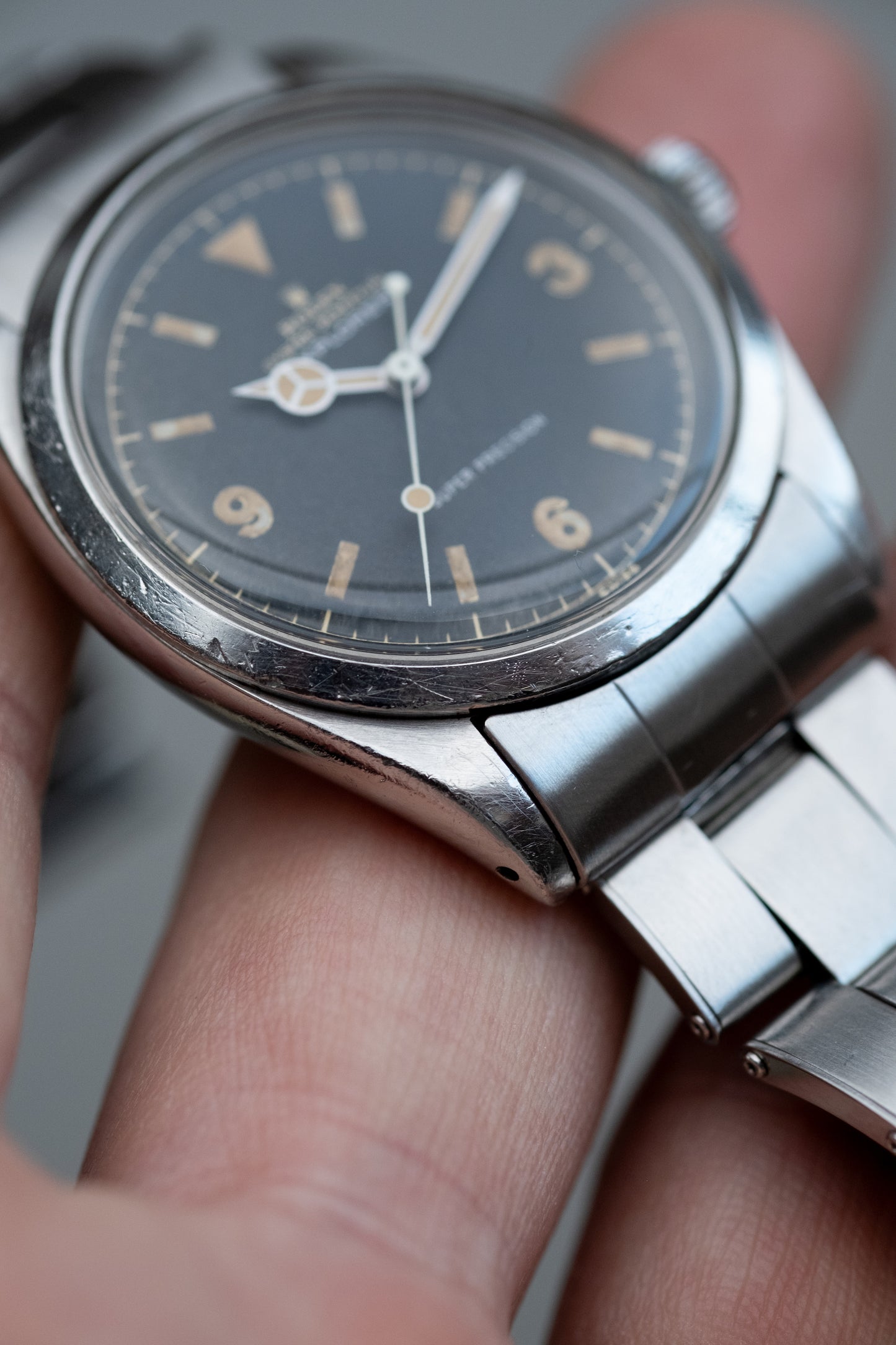 ROLEX Explorer Ref. 5504 Gilt Chapter Ring Dial (1958)