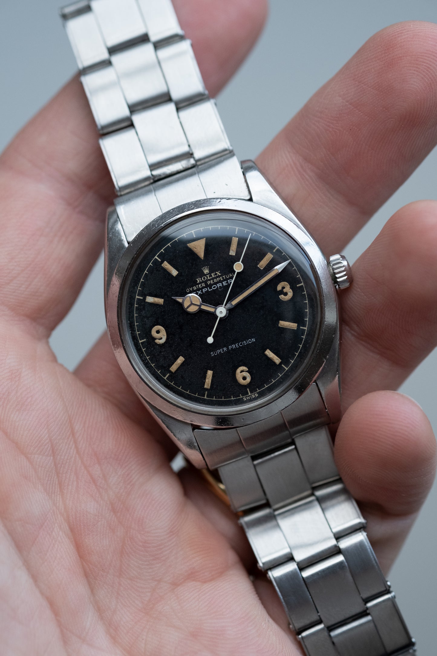 ROLEX Explorer Ref. 5504 Gilt Chapter Ring Dial (1958)