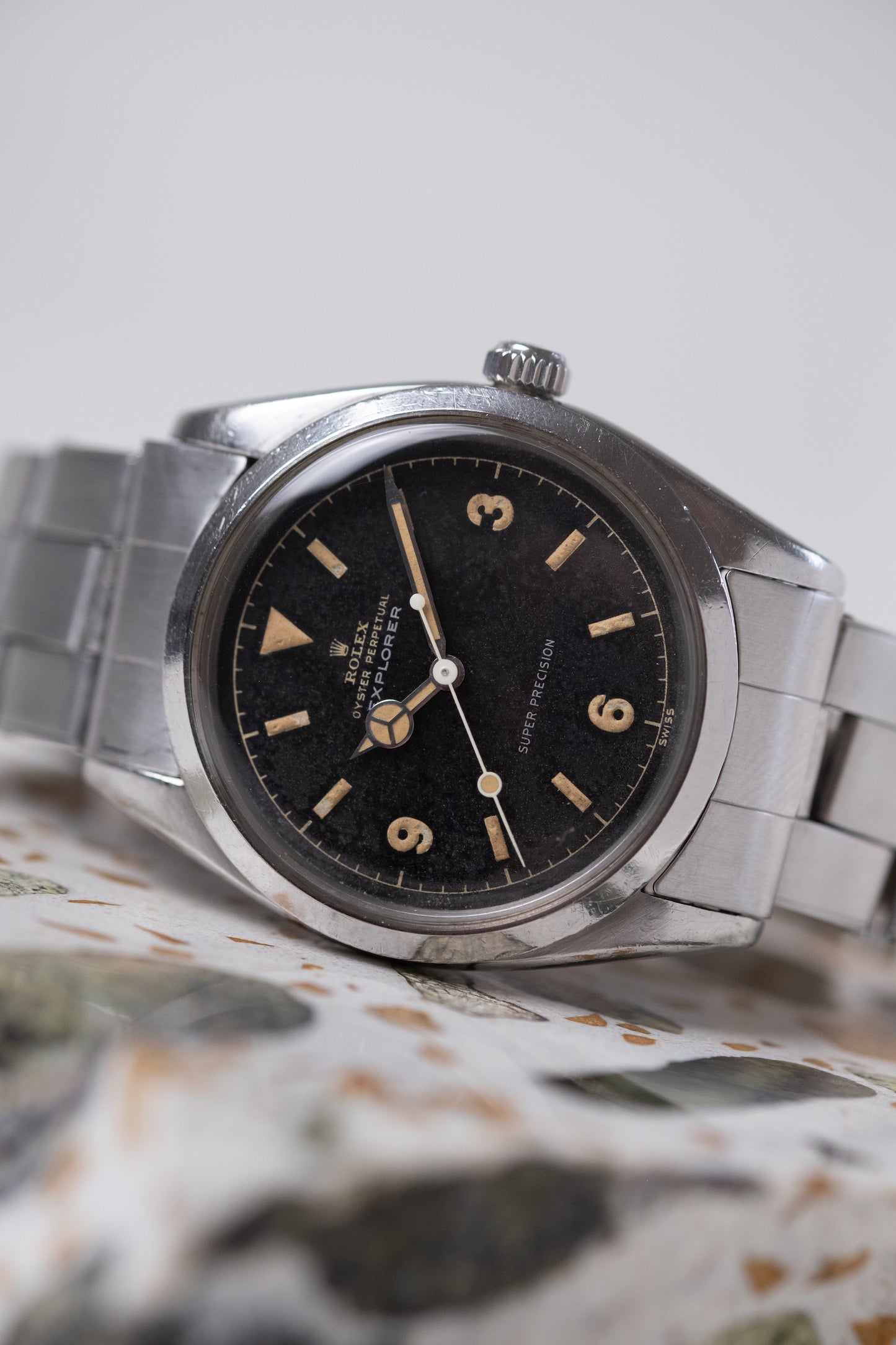 ROLEX Explorer Ref. 5504 Gilt Chapter Ring Dial (1958)