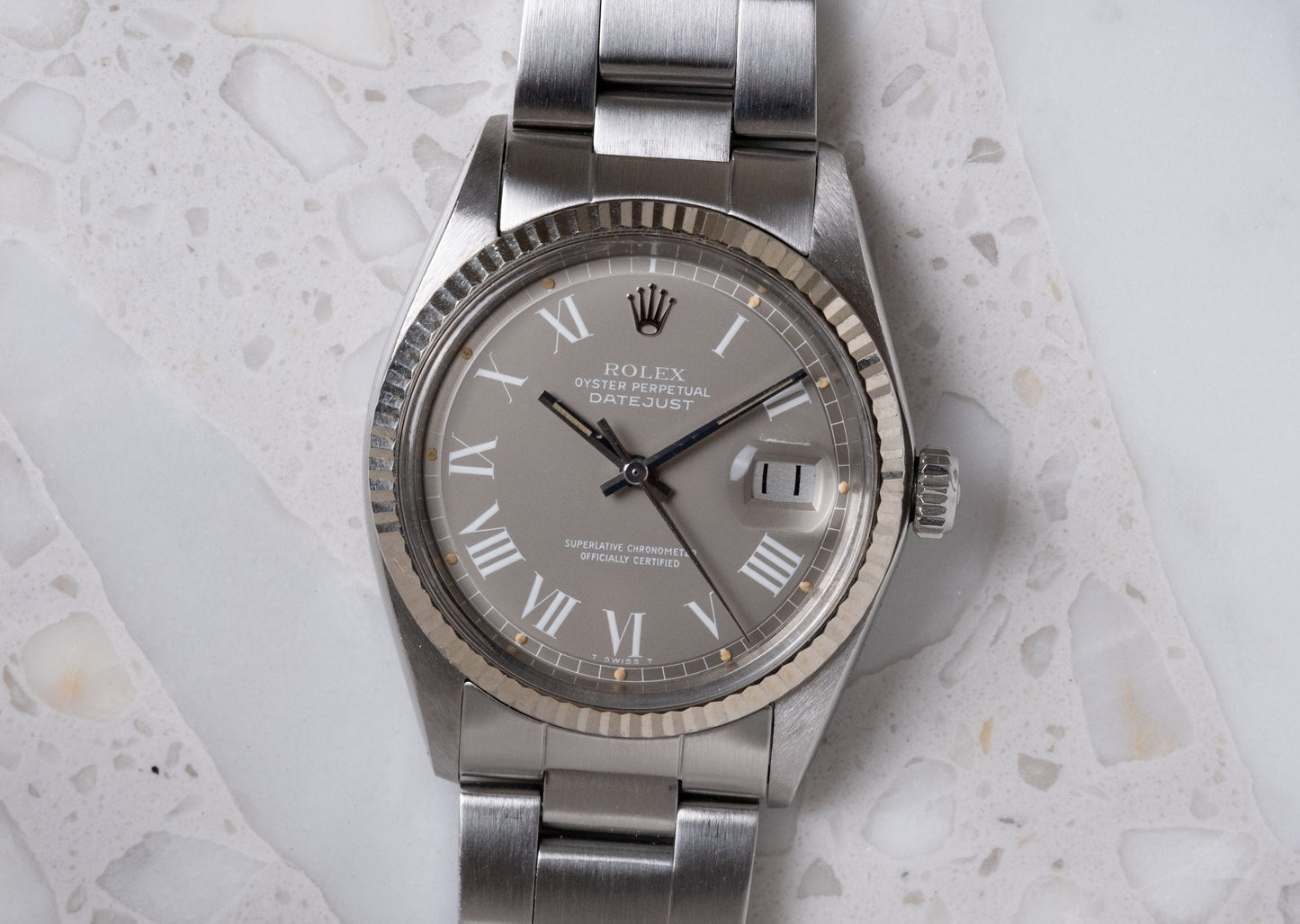 ROLEX Datejust Ref. 1601 Grey Buckley “Ghost” Dial (1975)