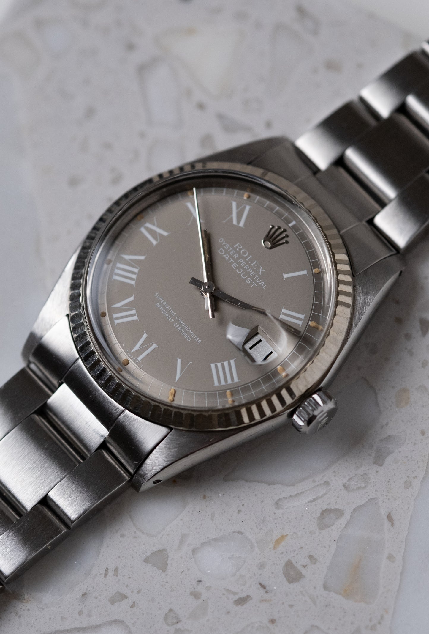ROLEX Datejust Ref. 1601 Grey Buckley “Ghost” Dial (1975)