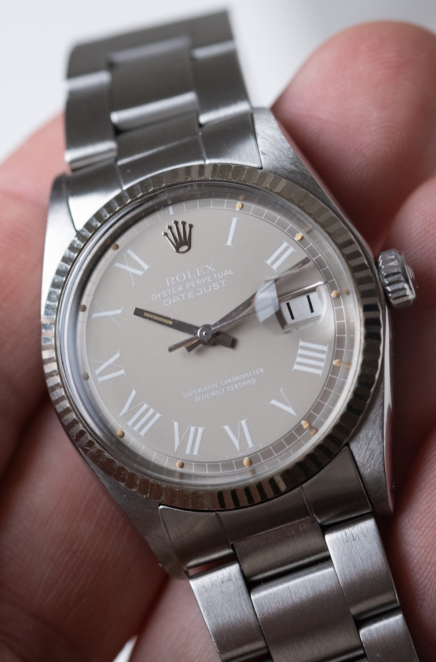 ROLEX Datejust Ref. 1601 Grey Buckley “Ghost” Dial (1975)
