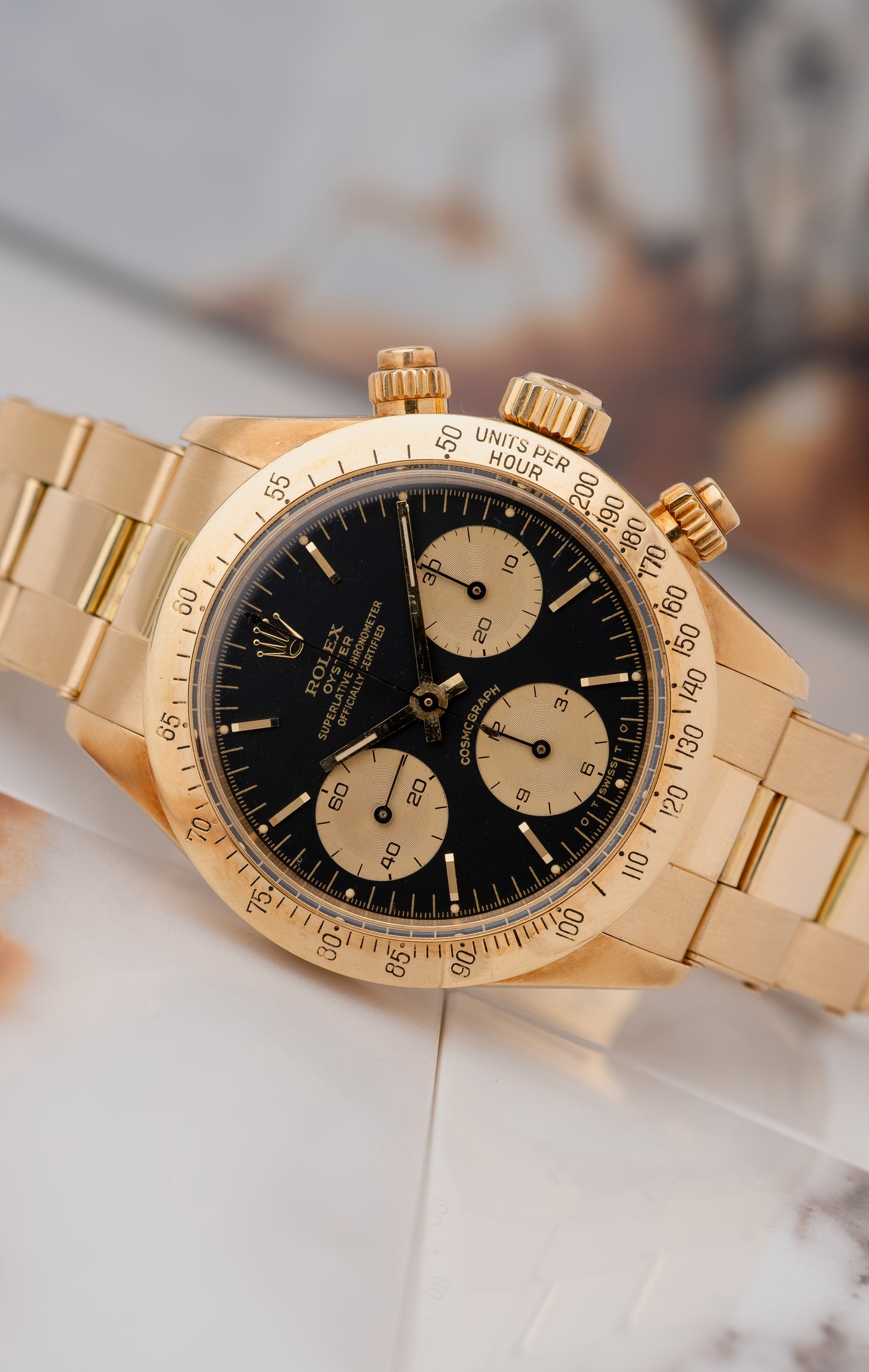 ROLEX Cosmograph Daytona Reference 6265 18ct Gold (1978)