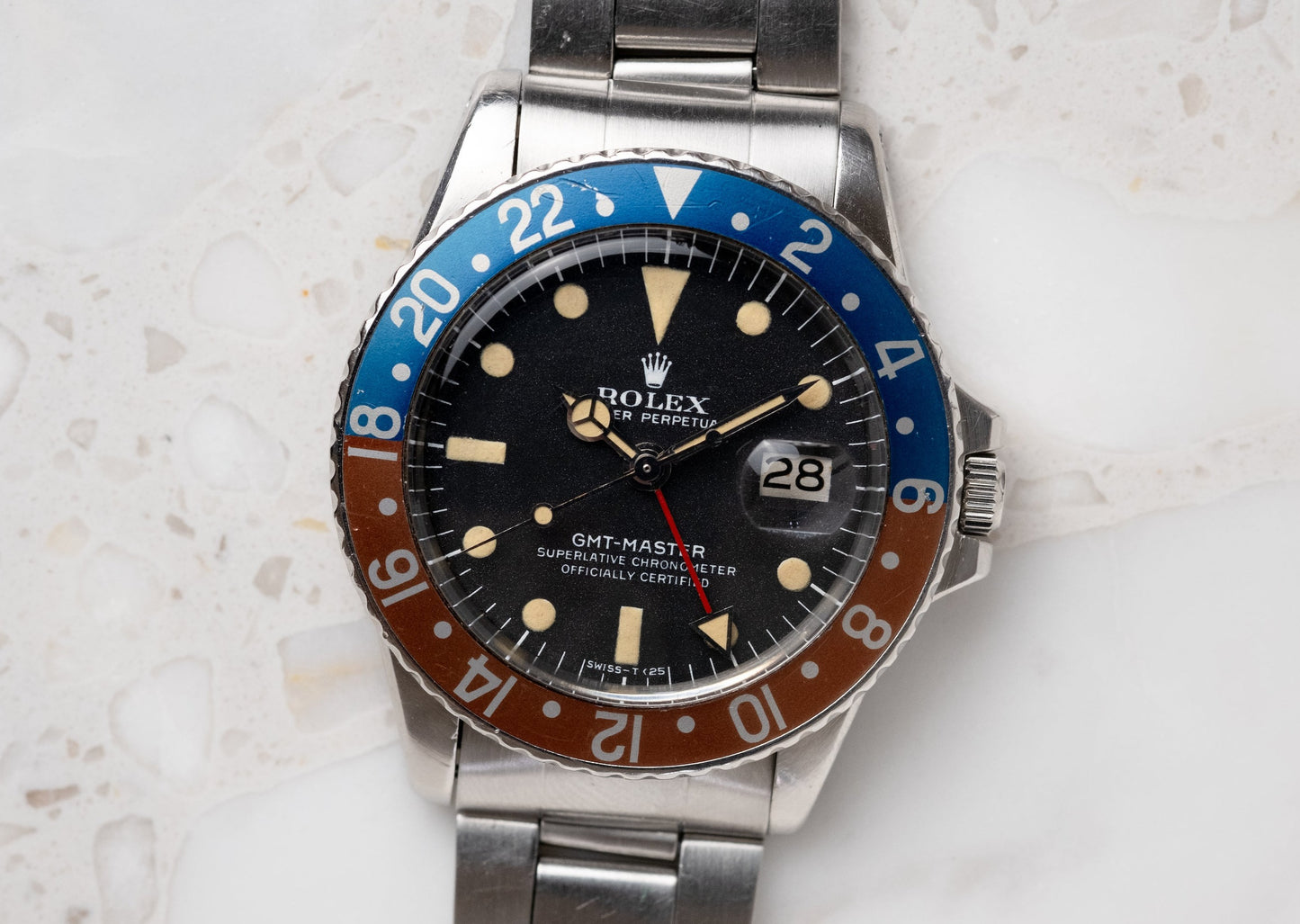 ROLEX GMT Master Ref. 1675 RARE Mk. 2.5 Lemrich Dial (1973)