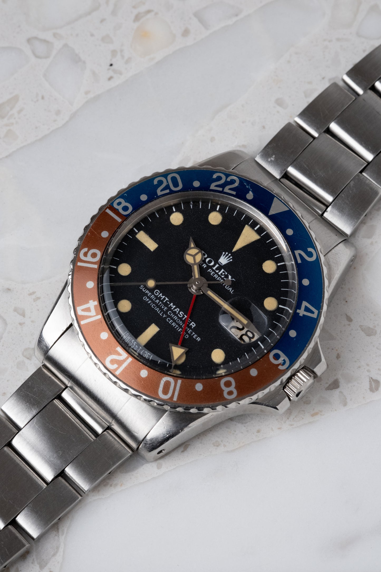 ROLEX GMT Master Ref. 1675 RARE Mk. 2.5 Lemrich Dial (1973)