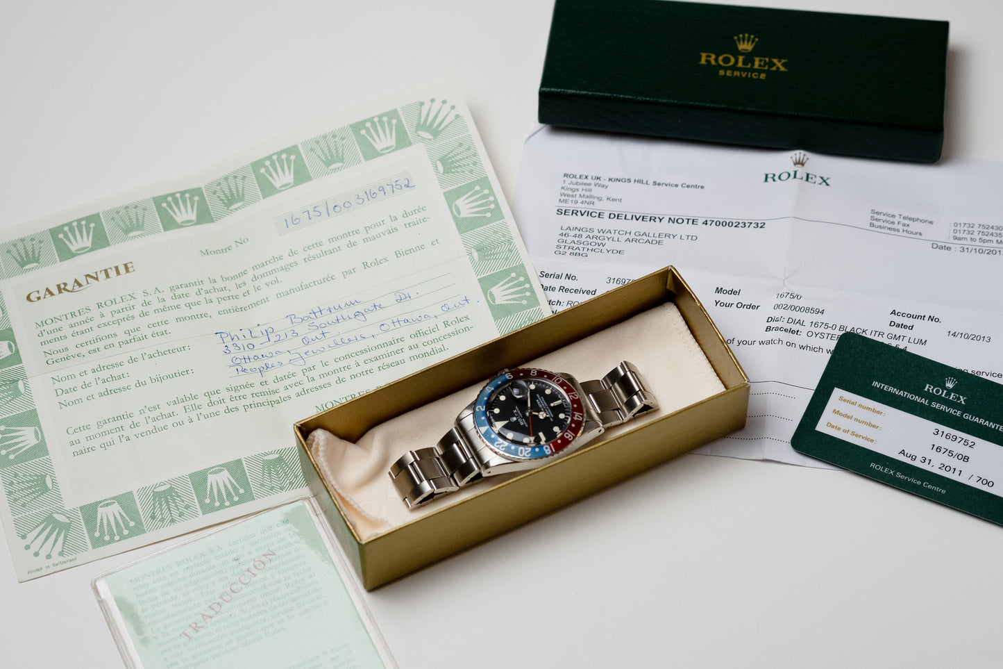 ROLEX GMT Master Ref. 1675 Mk 2 (1972)