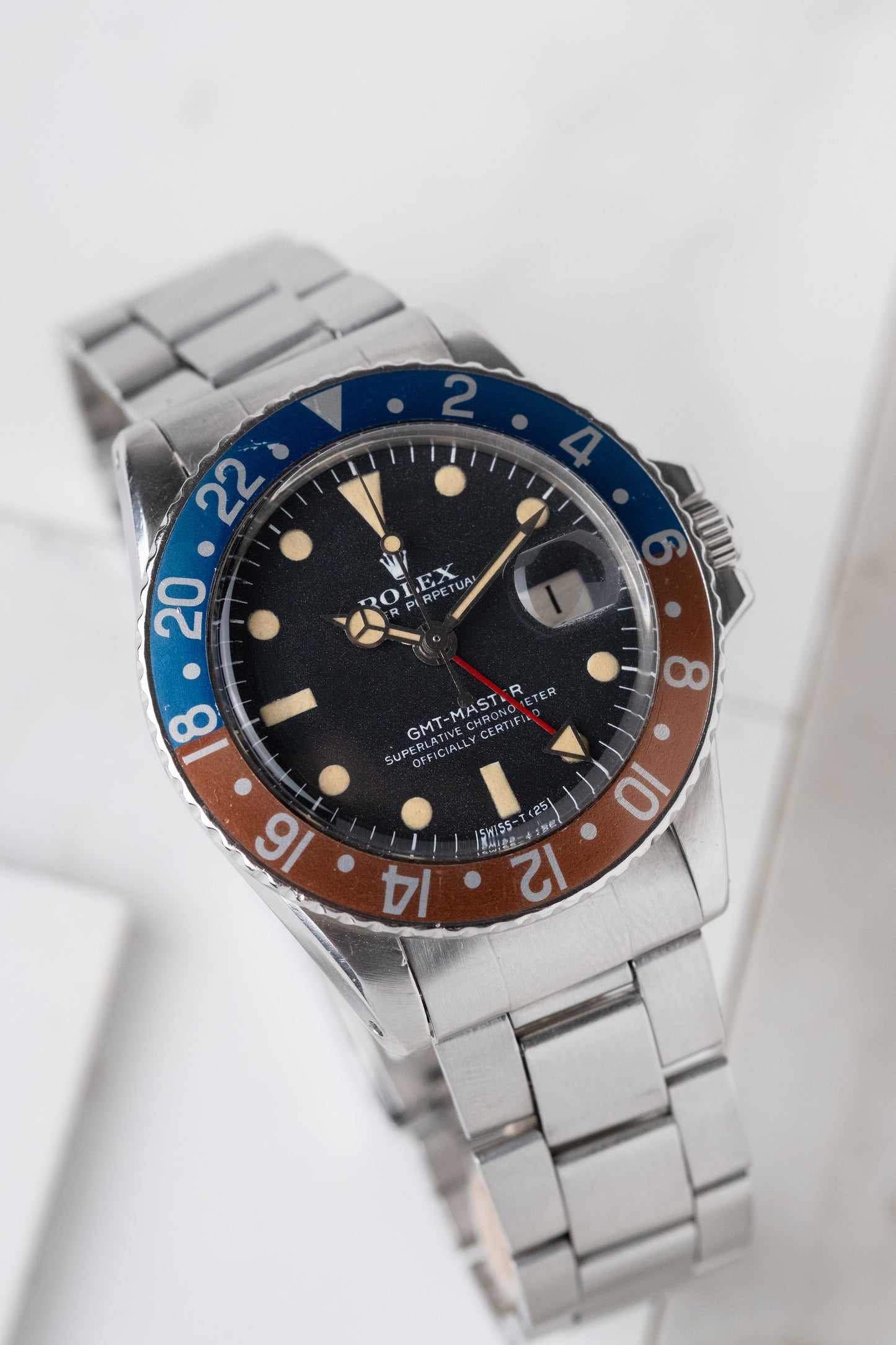 ROLEX GMT Master Ref. 1675 RARE Mk. 2.5 Lemrich Dial (1973)