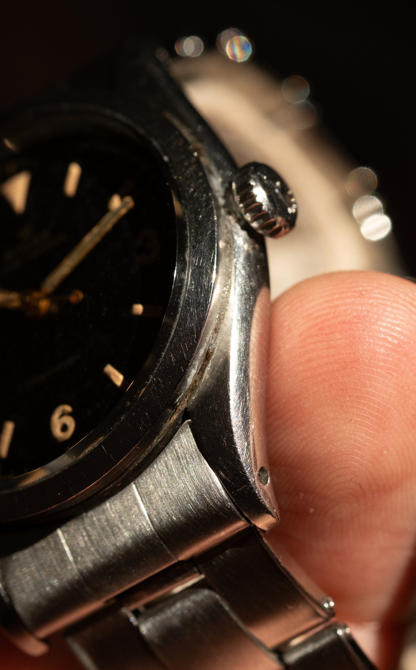 ROLEX Explorer Ref. 6150 Gilt Chapter Ring Swiss only Lollipop Dial (1953)